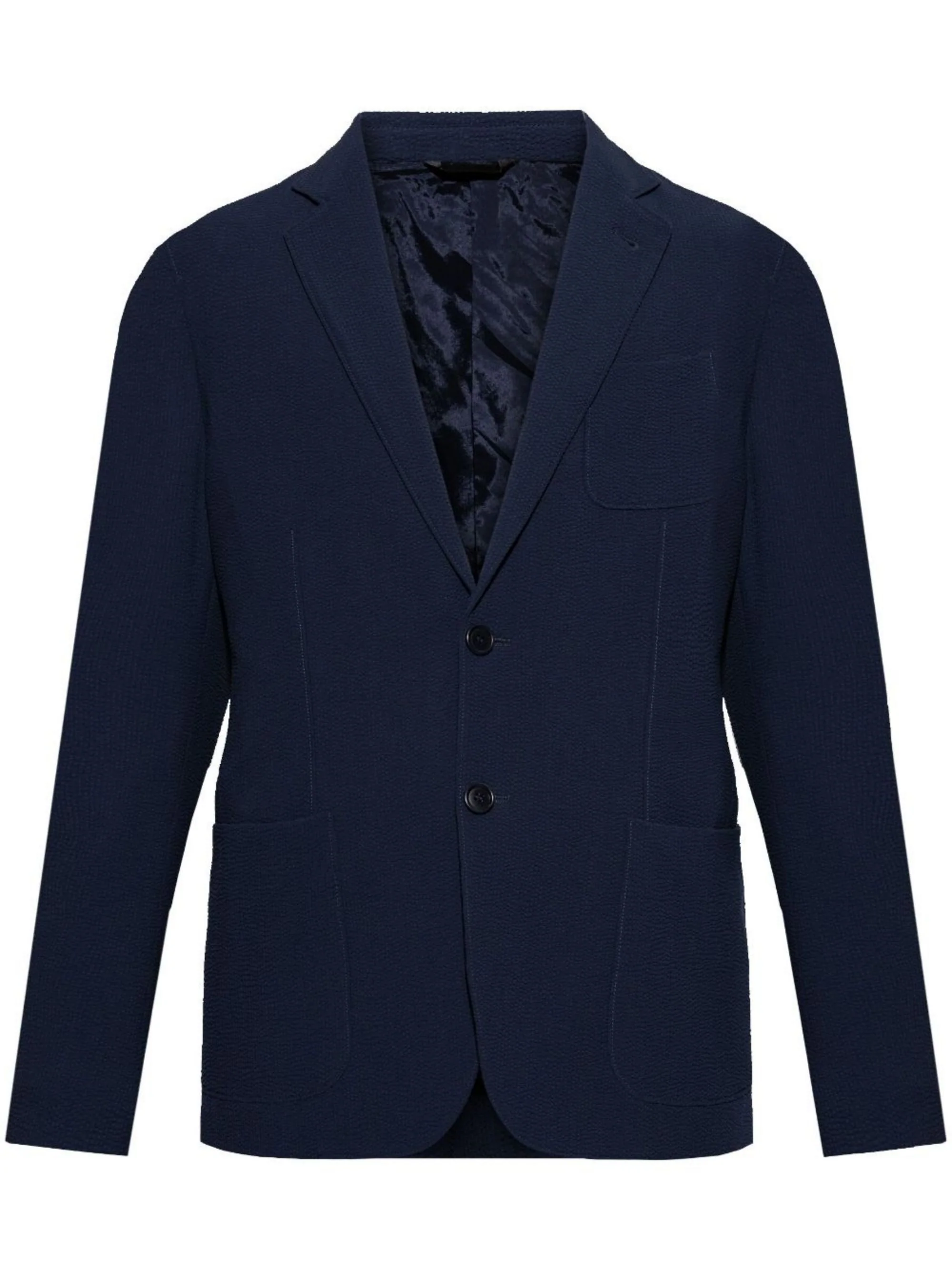 Giorgio Armani Front Button Fastening Jacket with Three Front Patch Pockets - Image 6