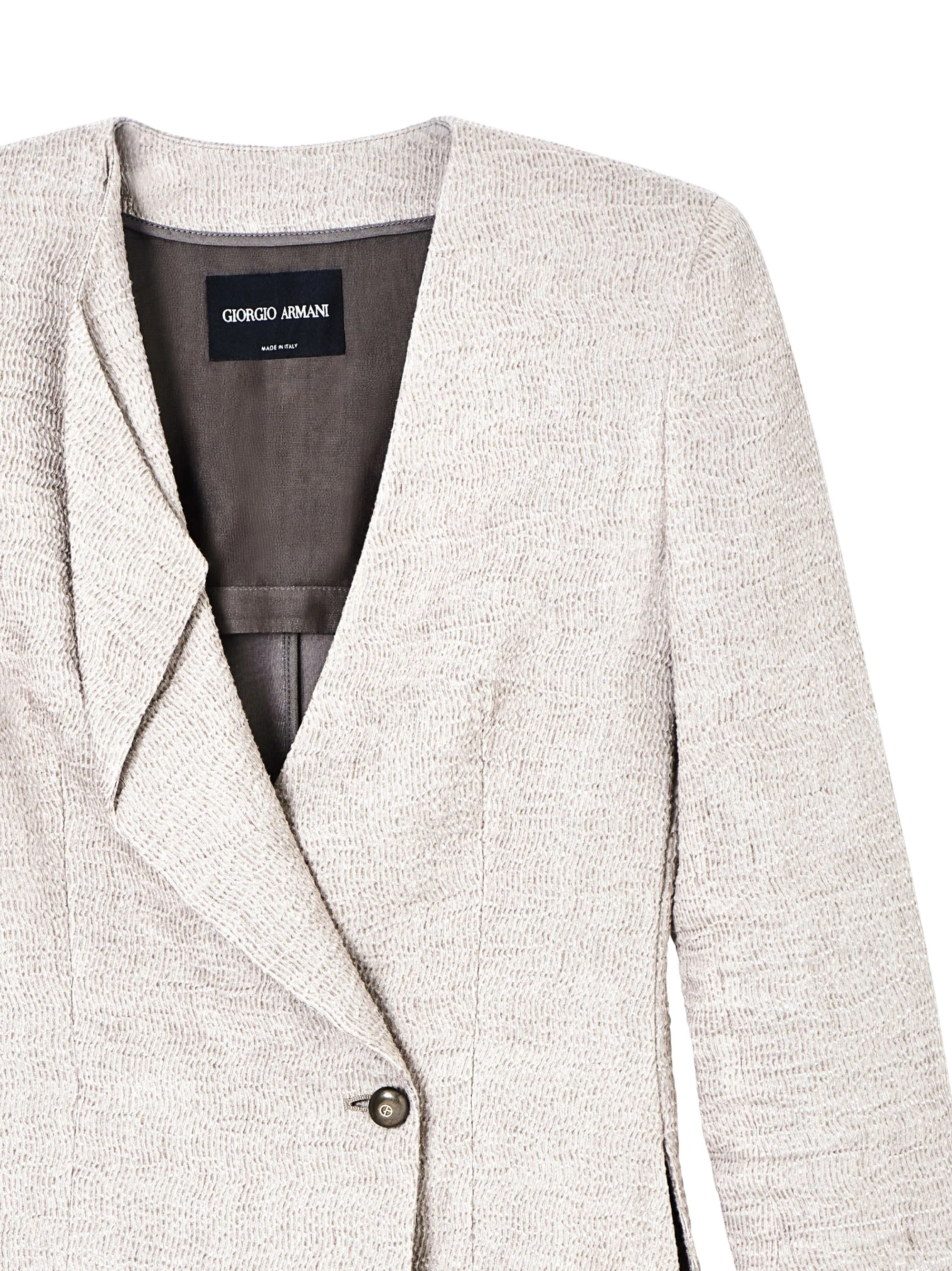Giorgio Armani Women's Single-Breasted Jacket with Asymmetrical Fastening - Image 3