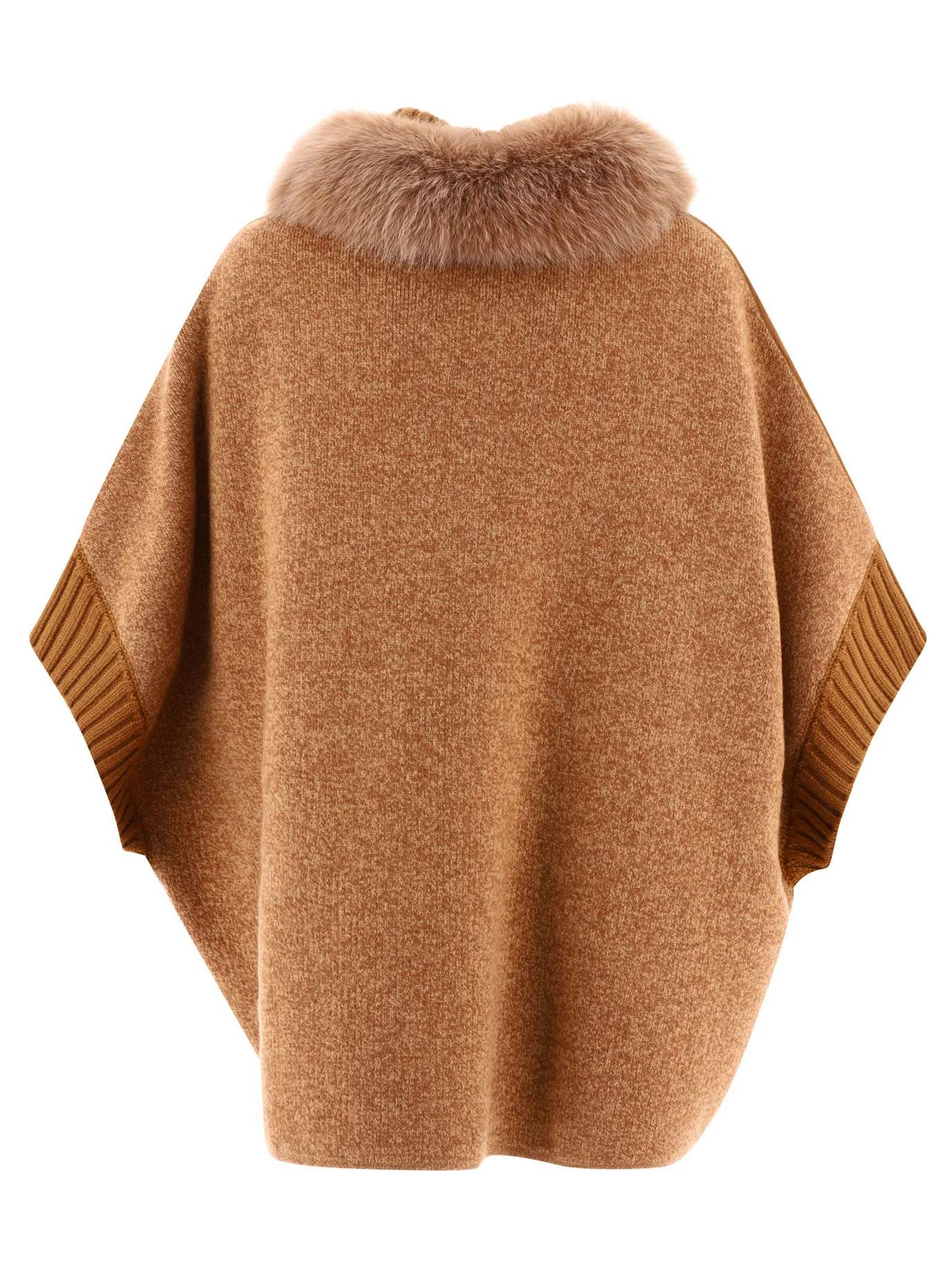 GIOVI Fur-trimmed Wool Cape - Image 2