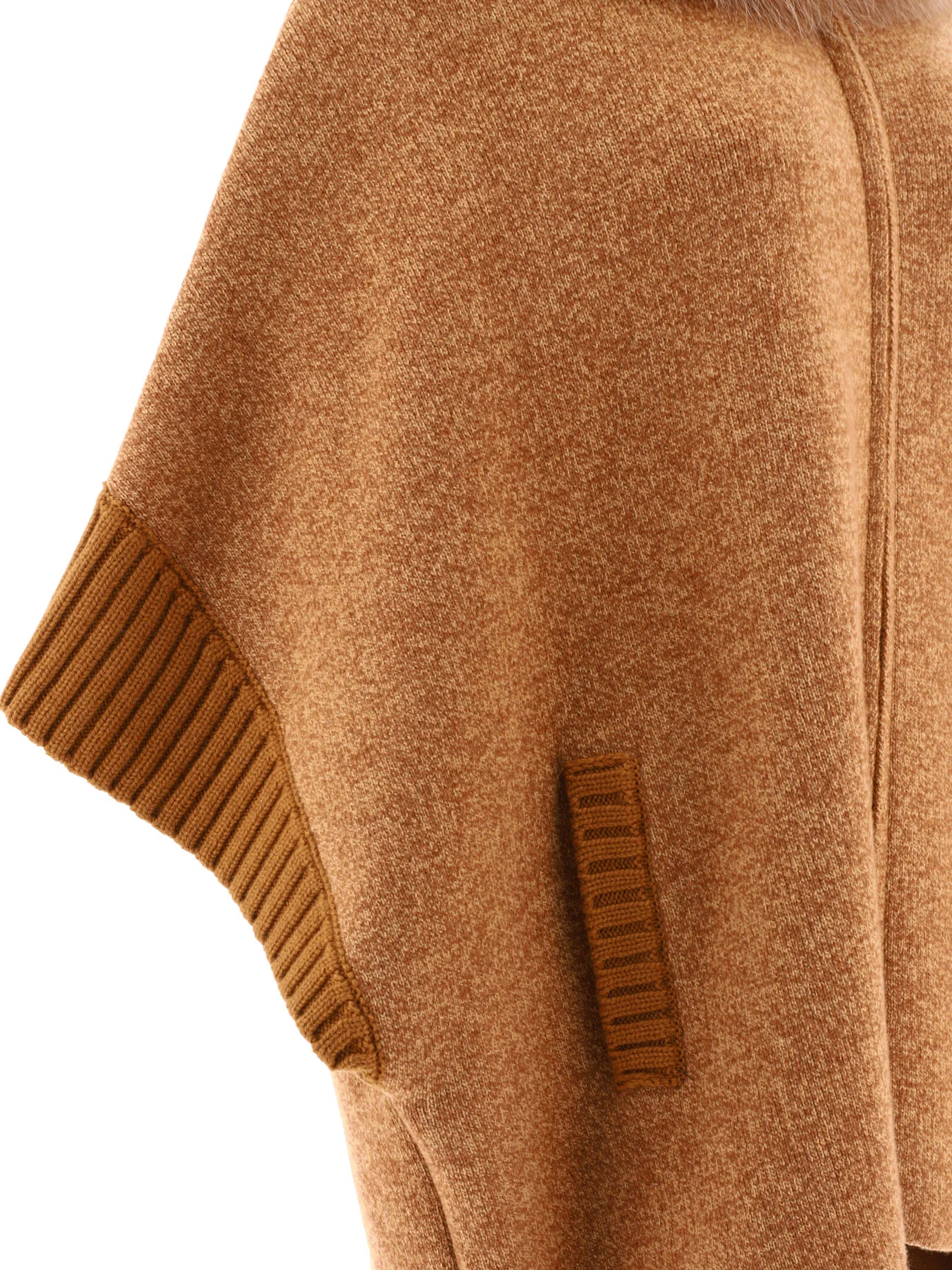 GIOVI Fur-trimmed Wool Cape - Image 4
