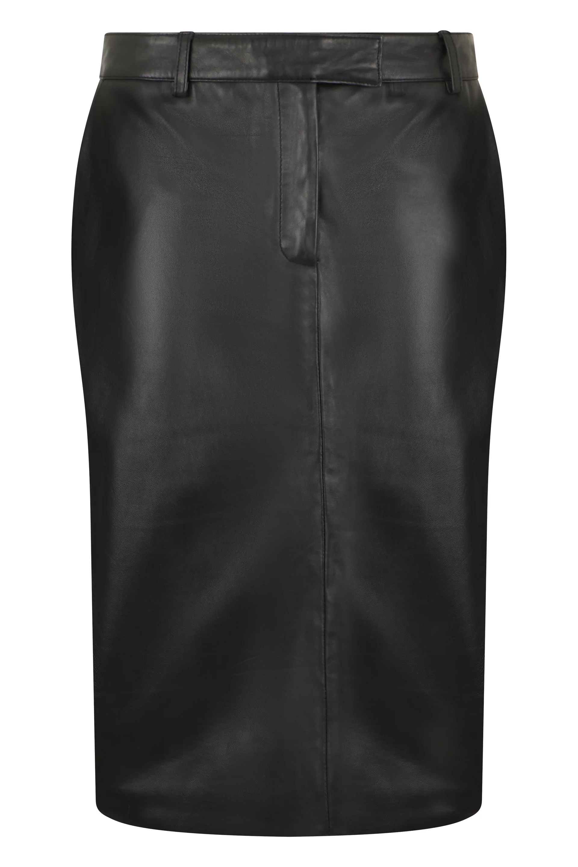 Giuseppe Di Morabito Fitted Leather Midi Skirt