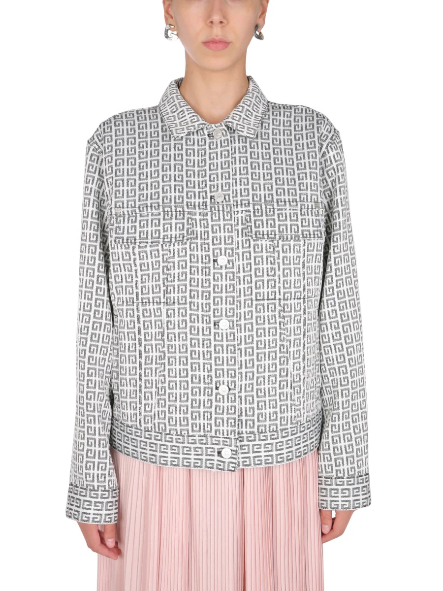 GIVENCHY 4G Jacquard Denim Effect Jacket