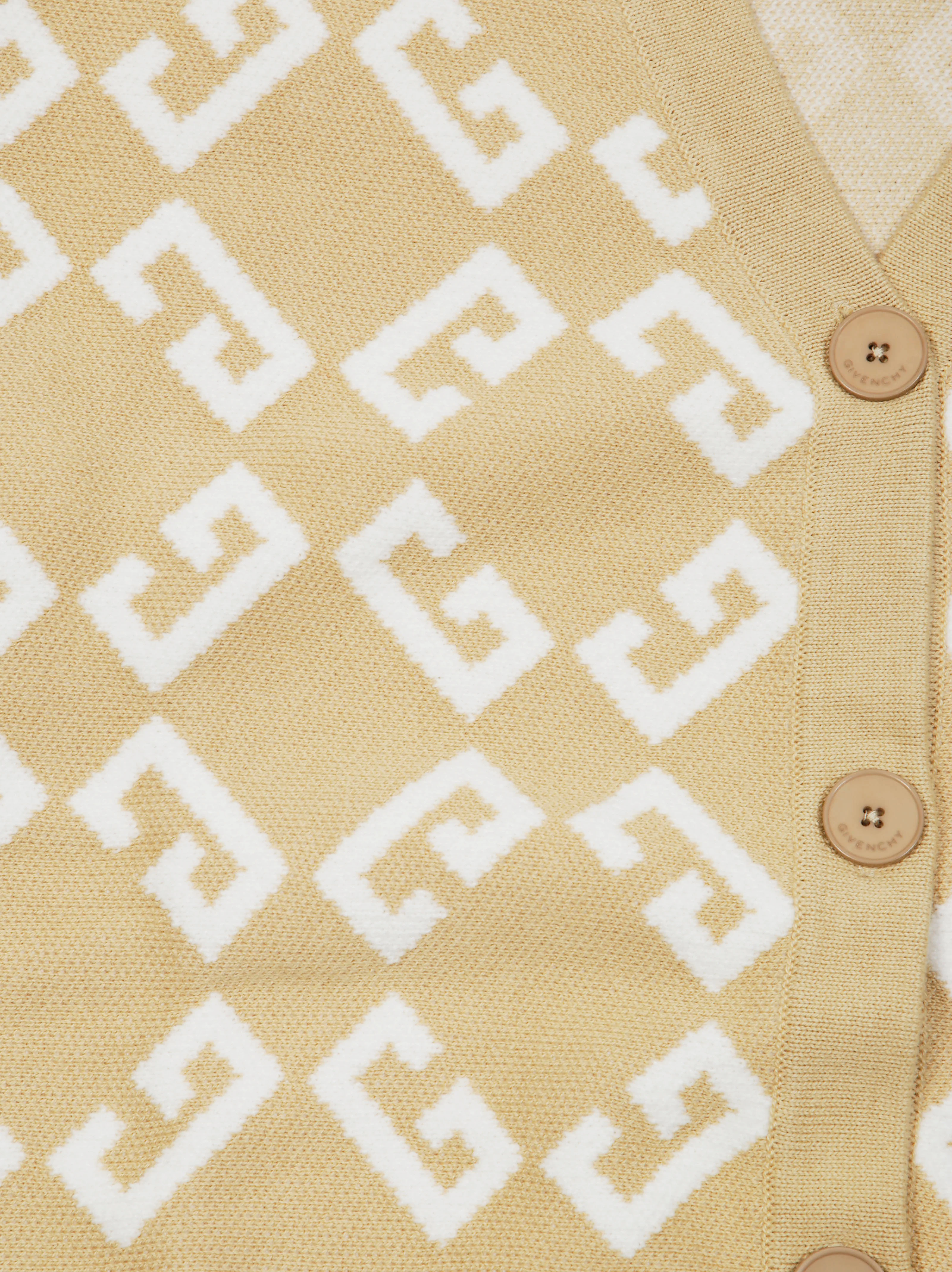 Givenchy Allover Logo Jacquard Knitted Cardigan - Image 3