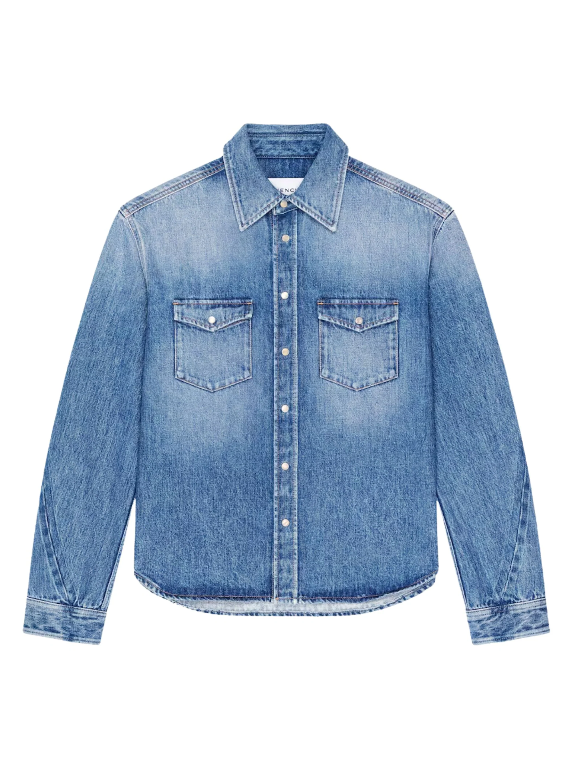Givenchy Couture Button-Up Shirt with Artistic Back Design