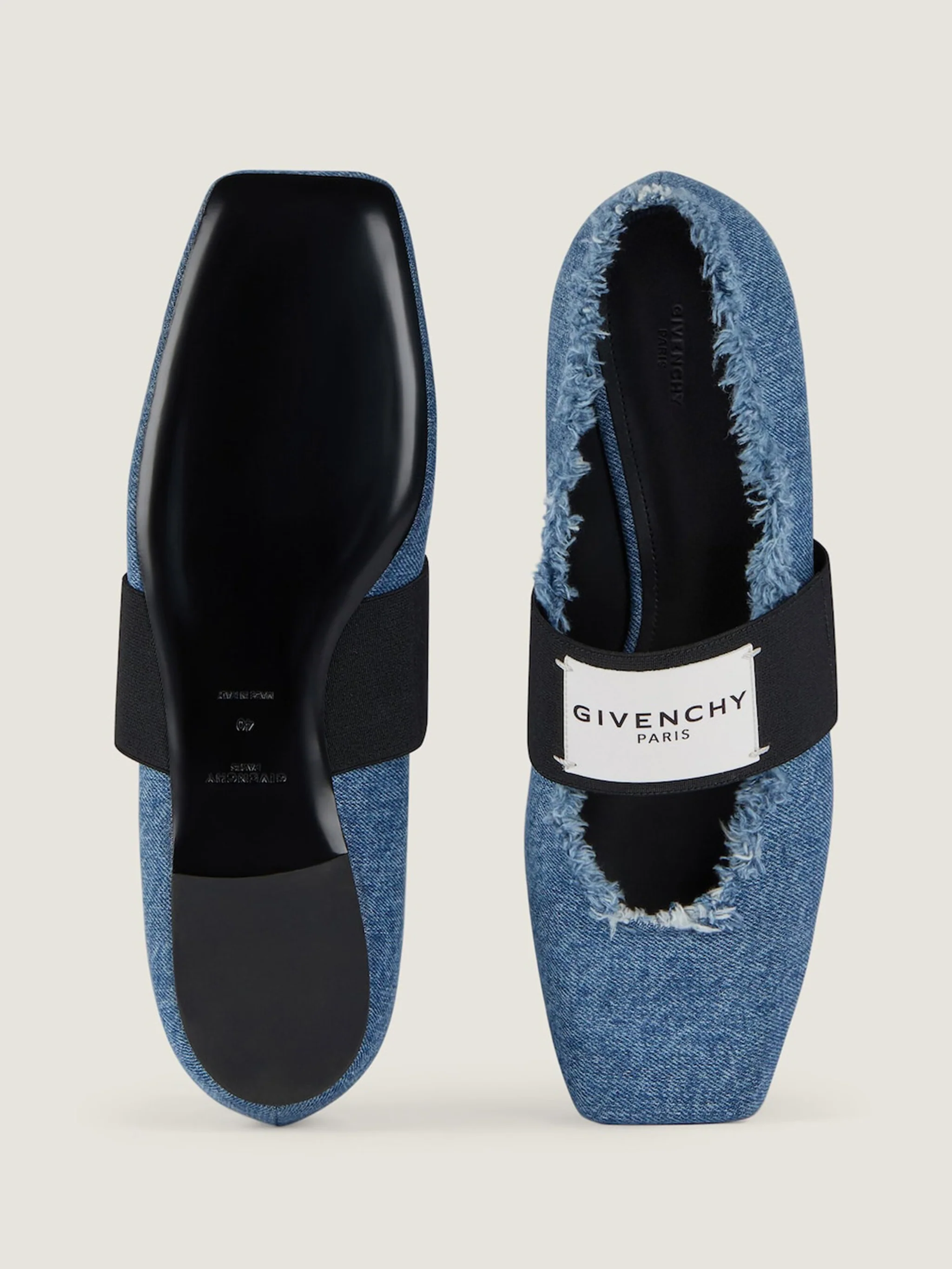 Givenchy Elegant Square Toe Ballet Flats - Image 4