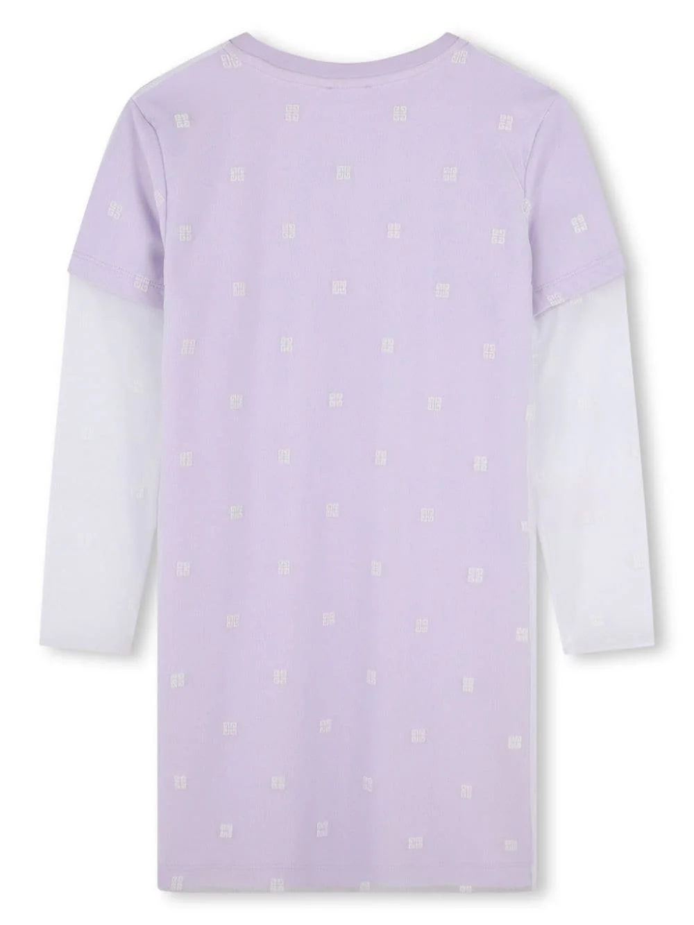 Givenchy Kids All-over 4G Motif Long Sleeve Dress for Girls - Image 2