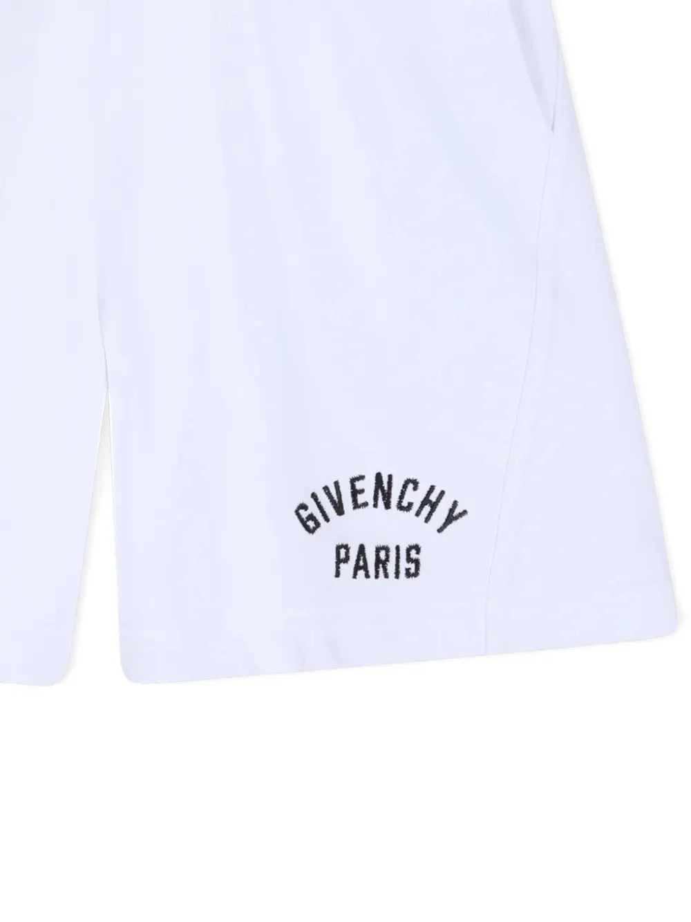 Givenchy Kids Boys' Mini Aesthetic Waist Embroidered Logo Shorts - Image 3