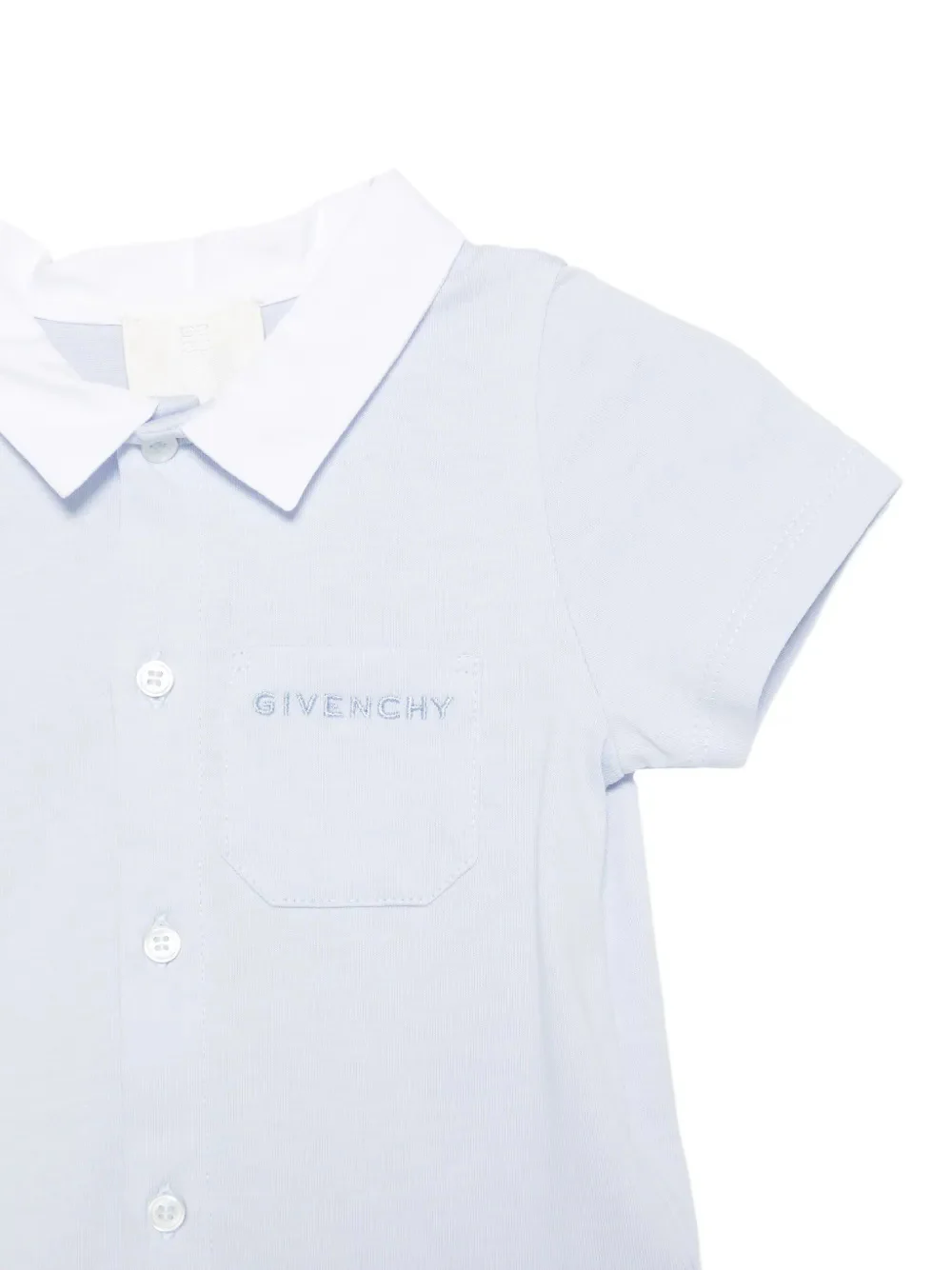 Givenchy Kids Kids' Short-Sleeve Polo with Pocket and Bucket Hat - Image 3