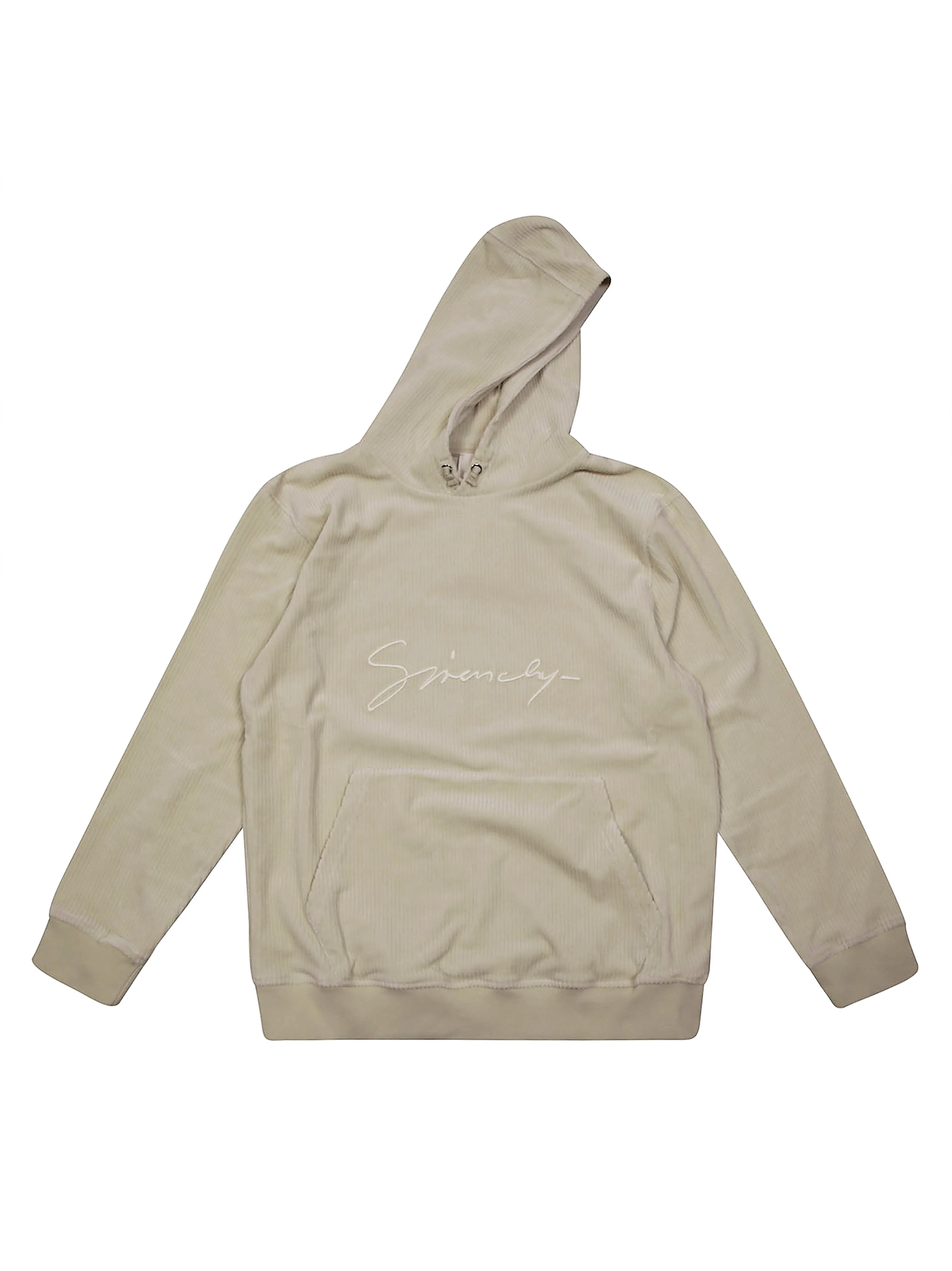 Givenchy Kids Logo-embroidered Corduroy Hoodie