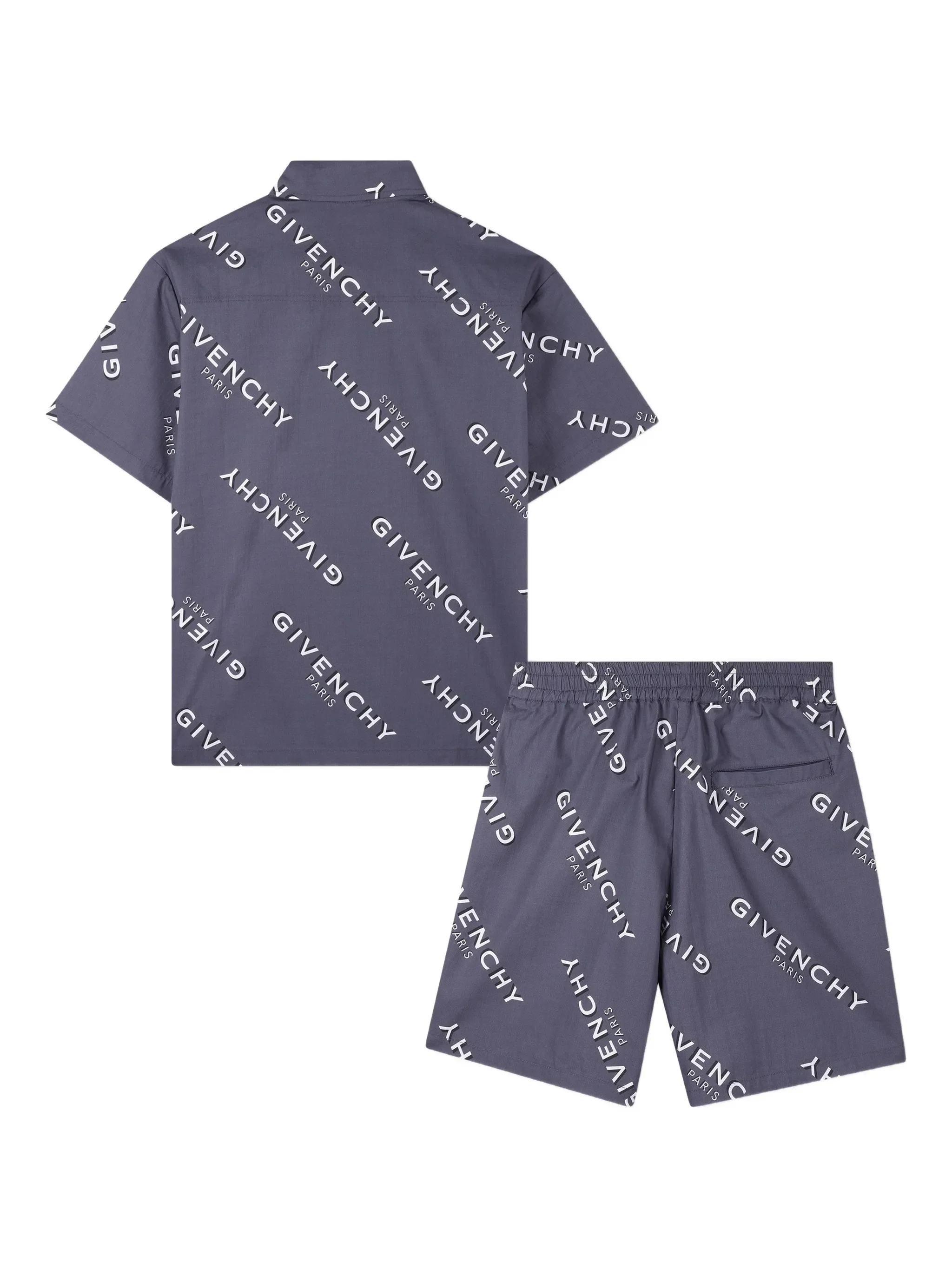Givenchy Kids Mini Short-Sleeved Shirt and Shorts Set for Boys - Image 2