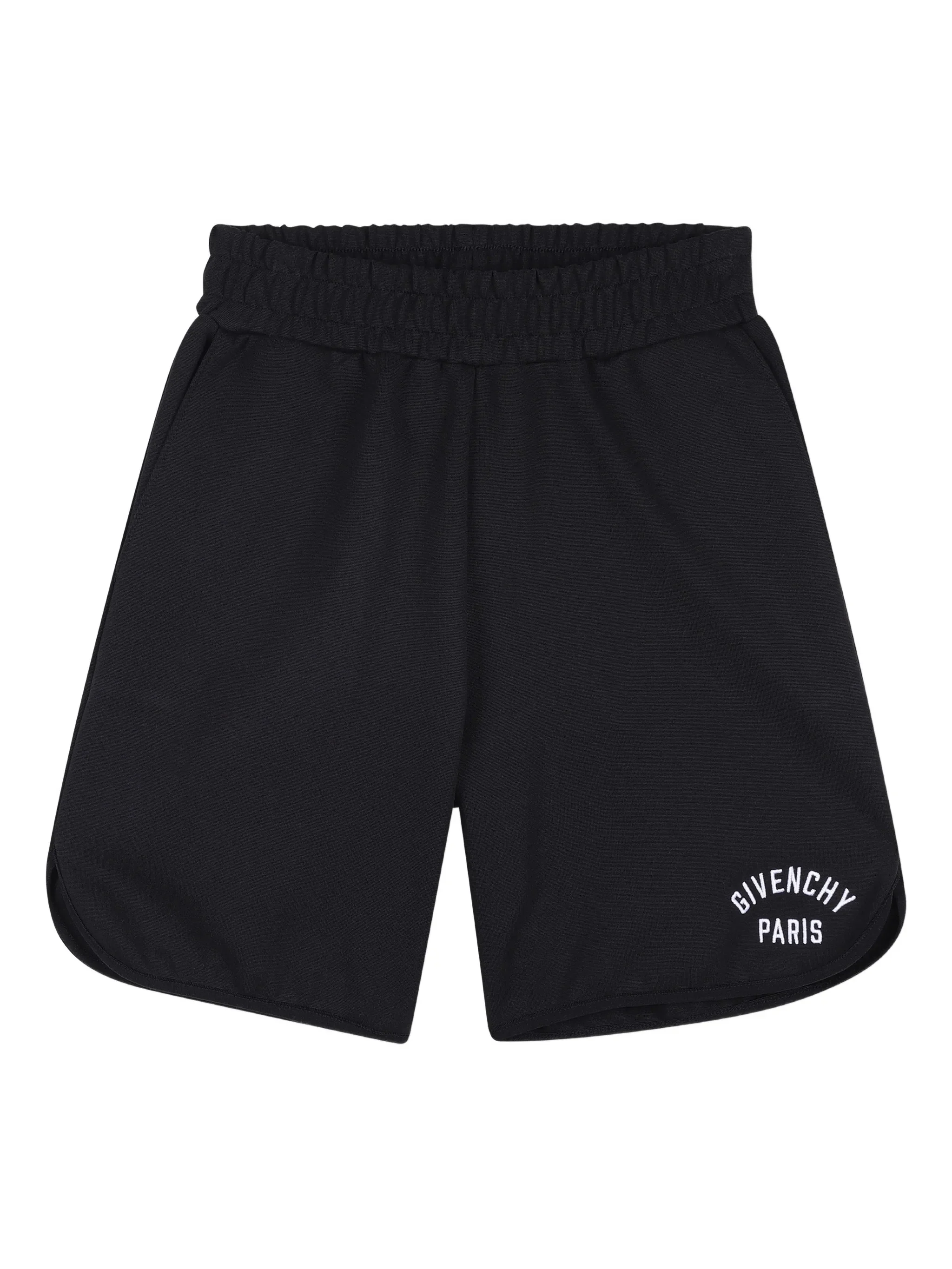 Givenchy Kids Stylish Boys' Elastic Waist Shorts with Embroidered Logo