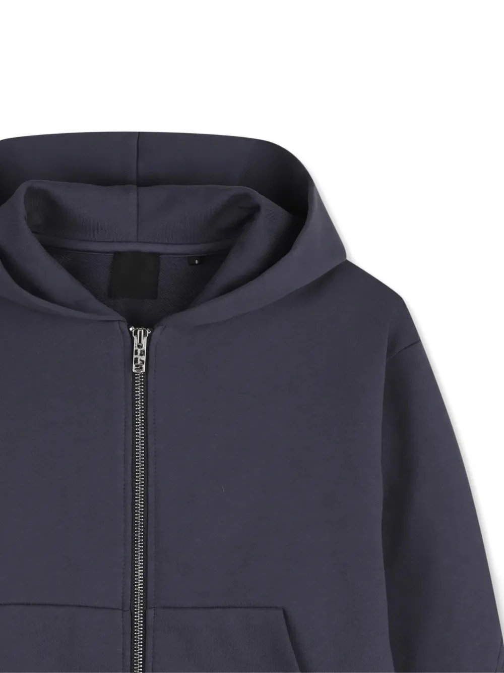 Givenchy Kids Zigzag Stitch Kids' Gros Grain Sweatshirt with Kangaroo Pocket - Image 3