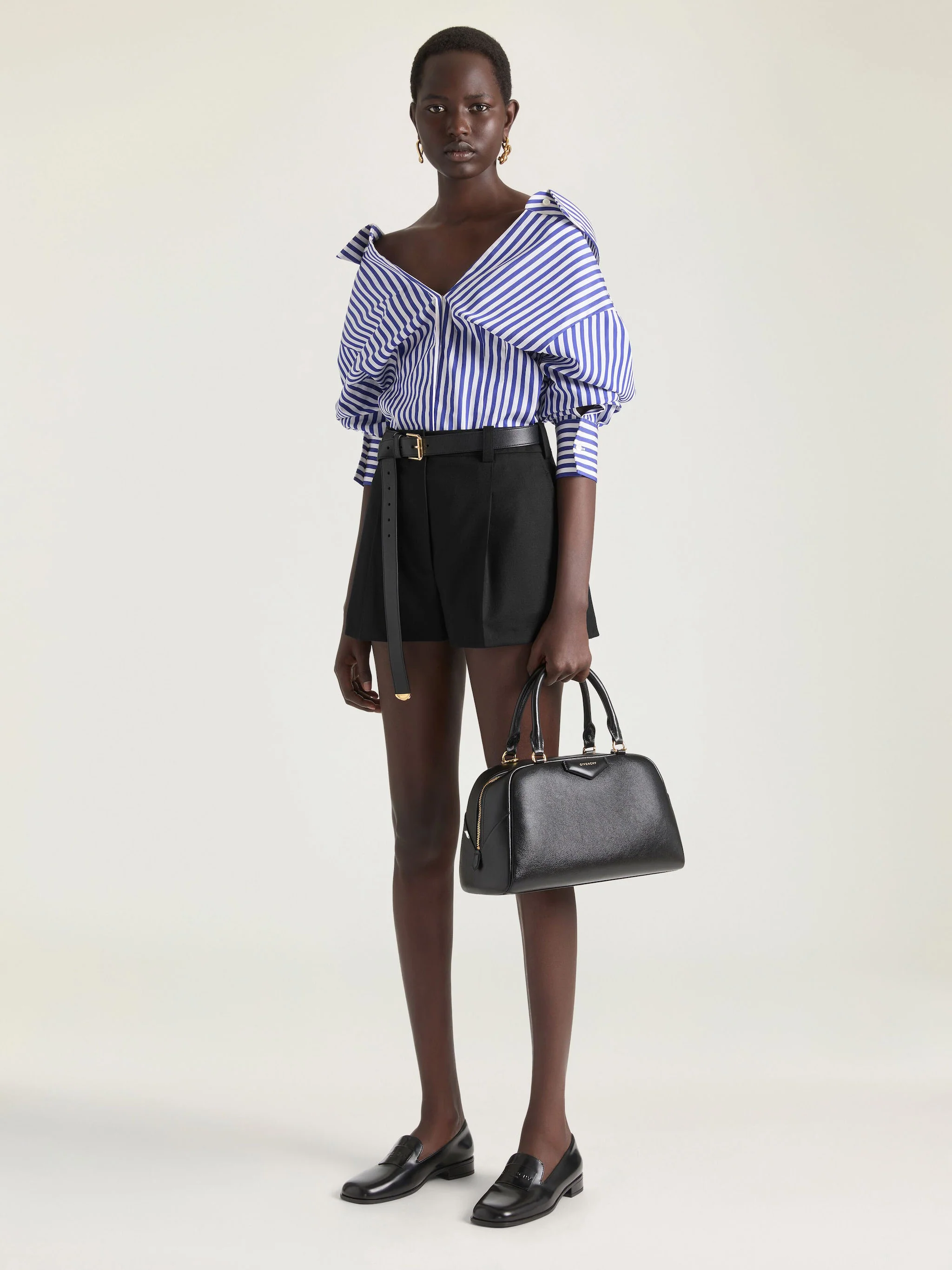 Givenchy Long-Sleeved Striped Cotton Poplin Shirt - Size 36 - Image 2