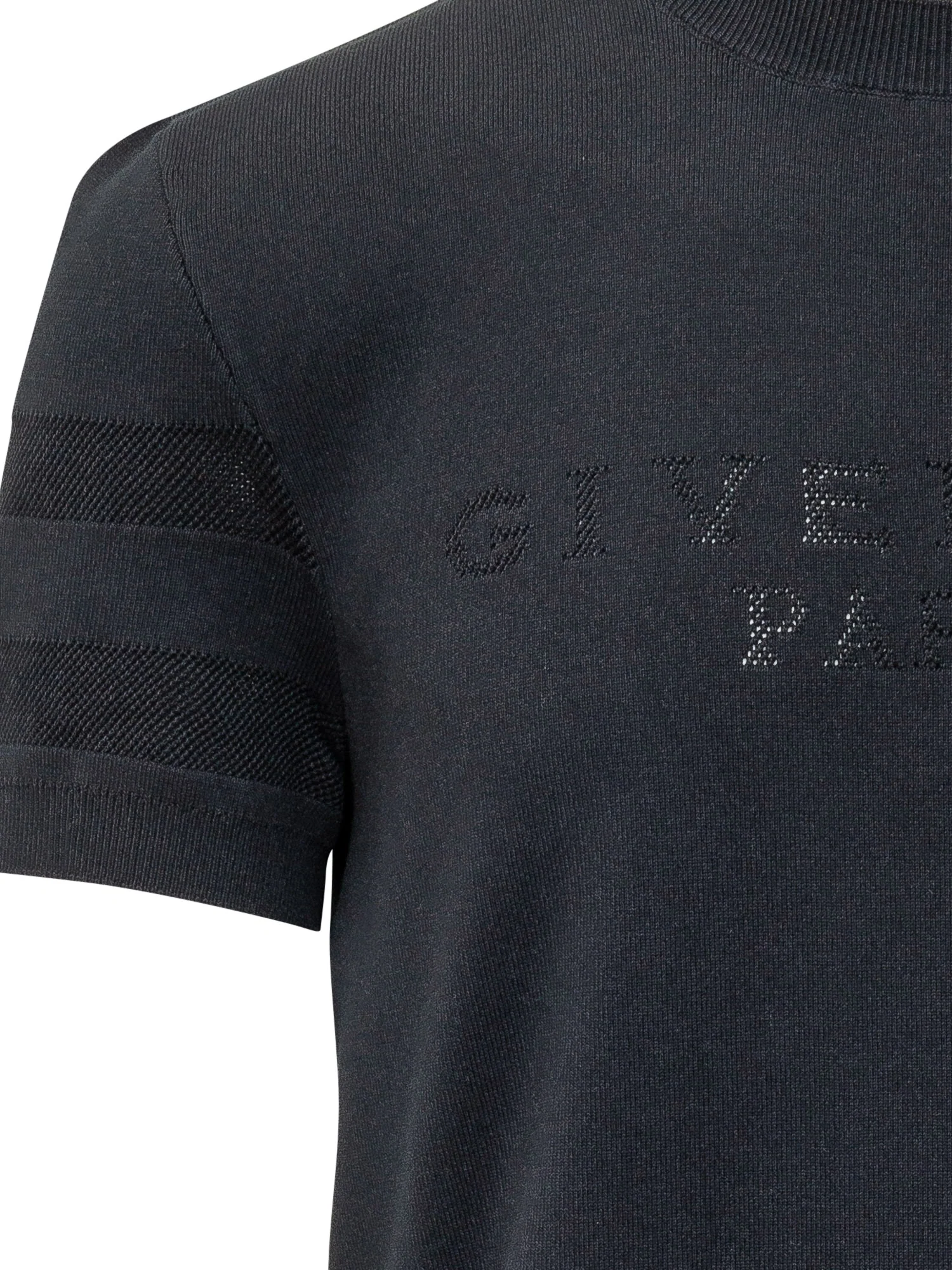 Givenchy Mini Knitwear Short Sleeve Mesh Insert Top - Image 3