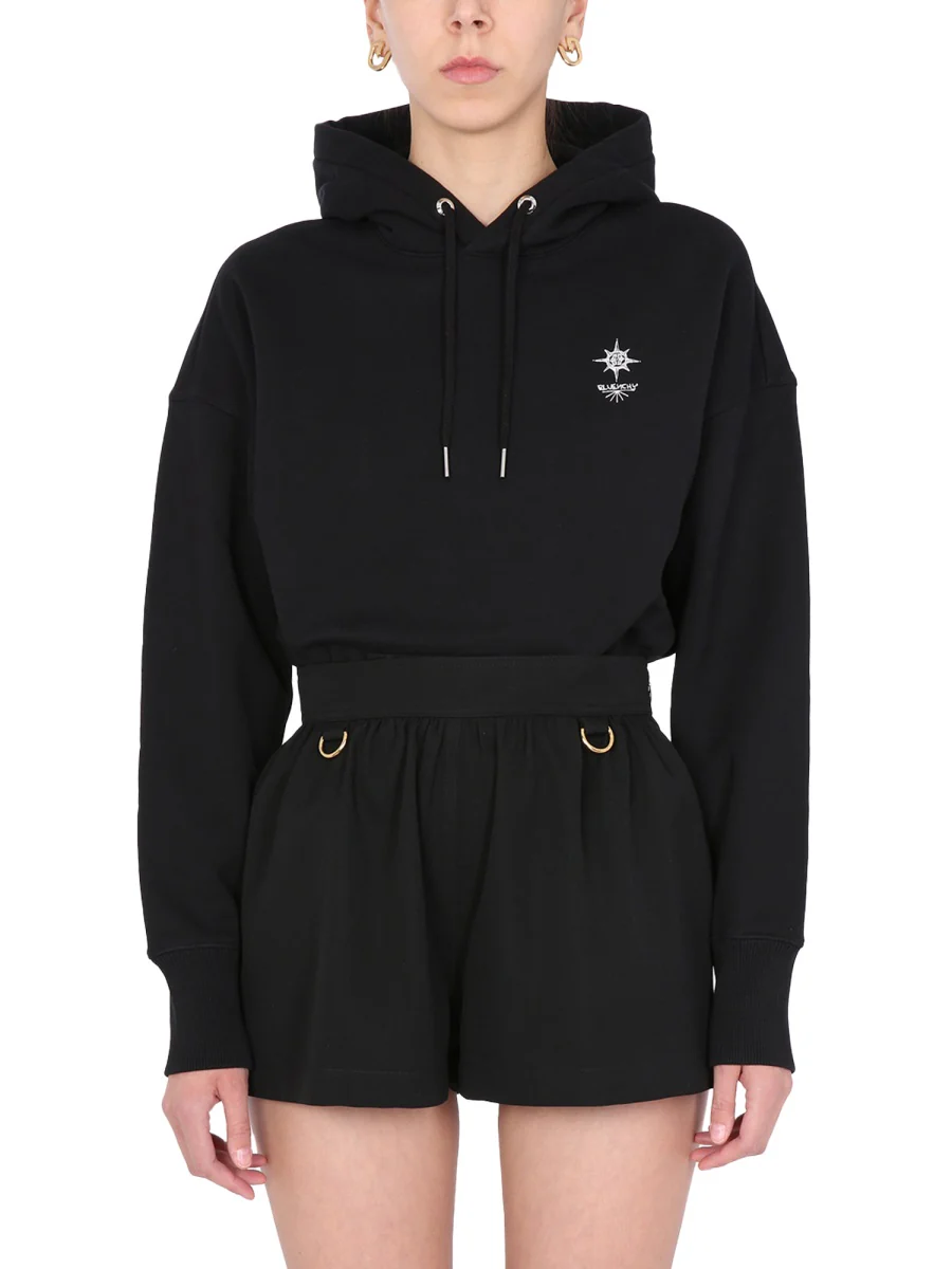 GIVENCHY Printed Cotton Hoodie