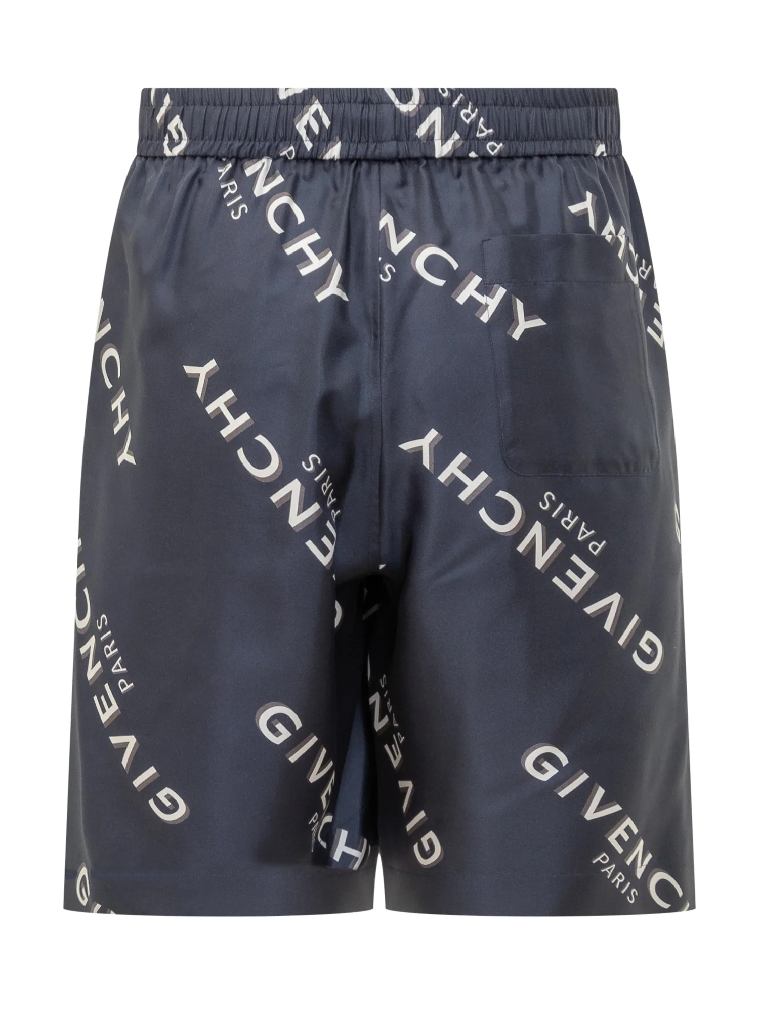 Givenchy Silk Logo Shorts - Image 2