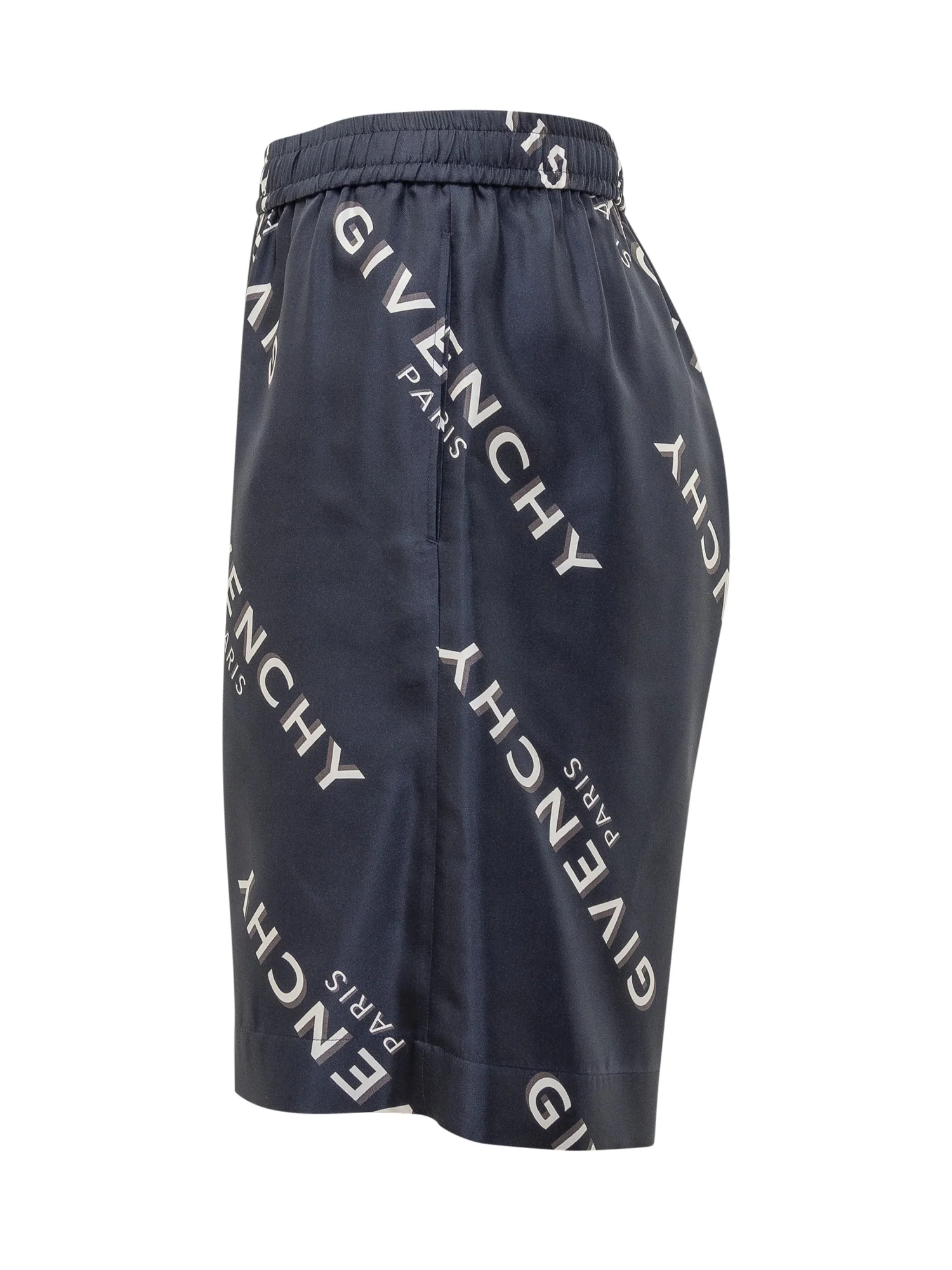 Givenchy Silk Logo Shorts - Image 3