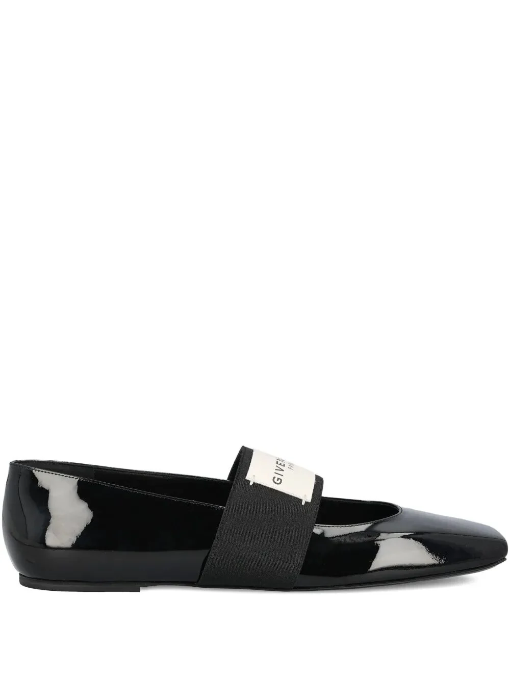 GIVENCHY Sliced Square Ballerinas in Patent Leather