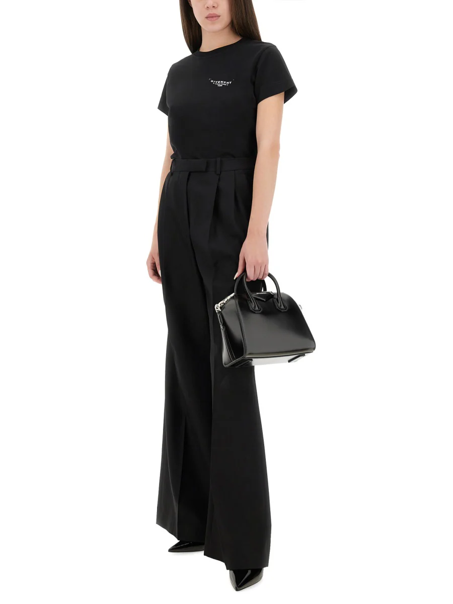 GIVENCHY T-shirt in Cotton with GIVENCHY Stamp Print - Image 4