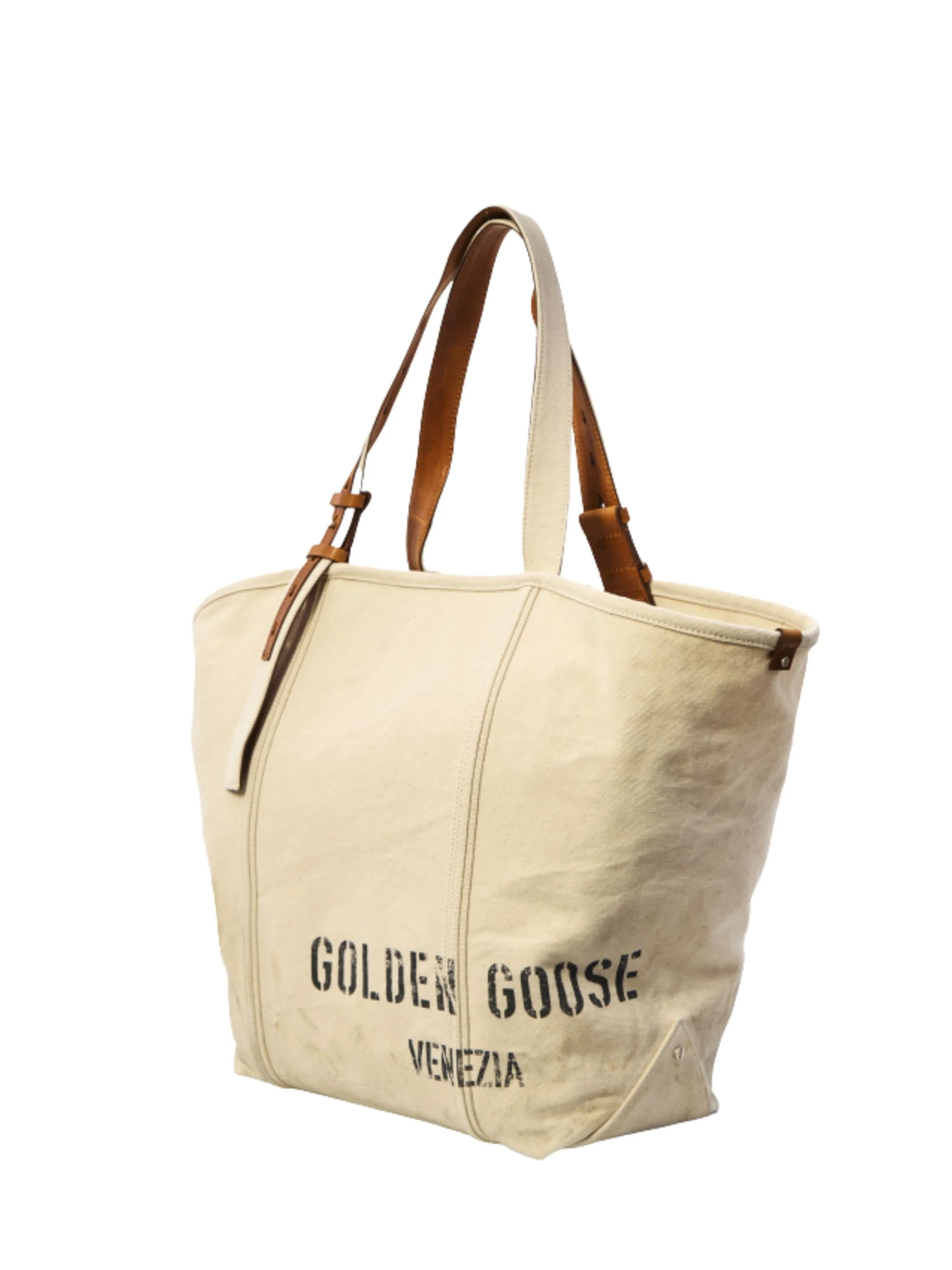 Golden Goose 24.7 Ew Canvas Shopping Bag - Image 2