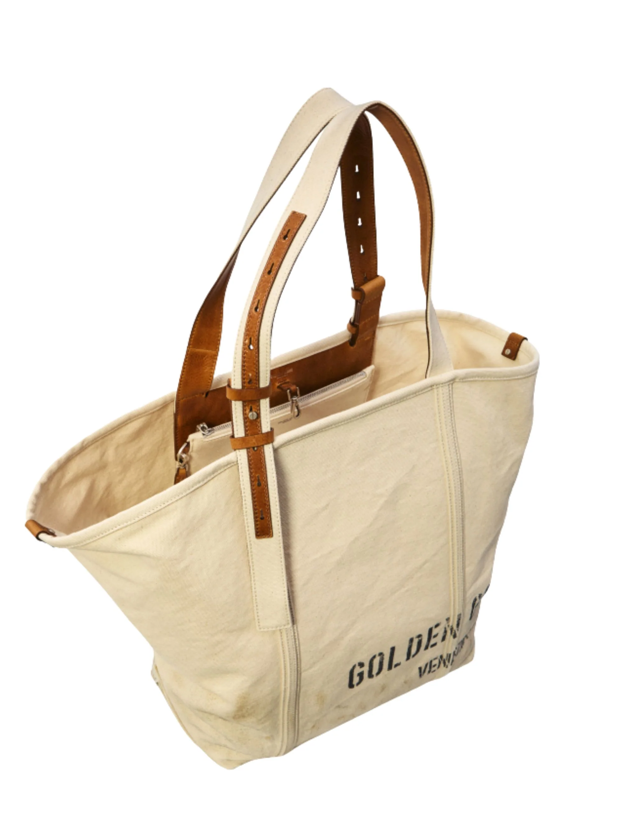 Golden Goose 24.7 Ew Canvas Shopping Bag - Image 4