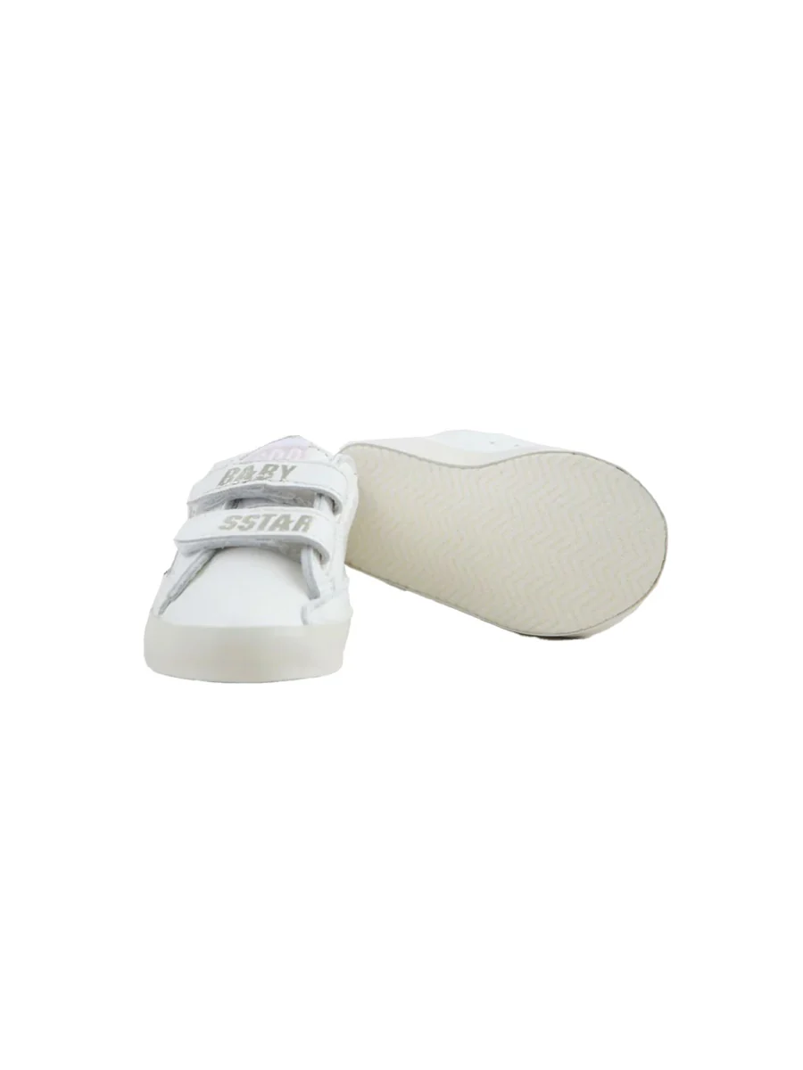 GOLDEN GOOSE Ball Star Glitter and Leather Sneakers - Kids - Image 3