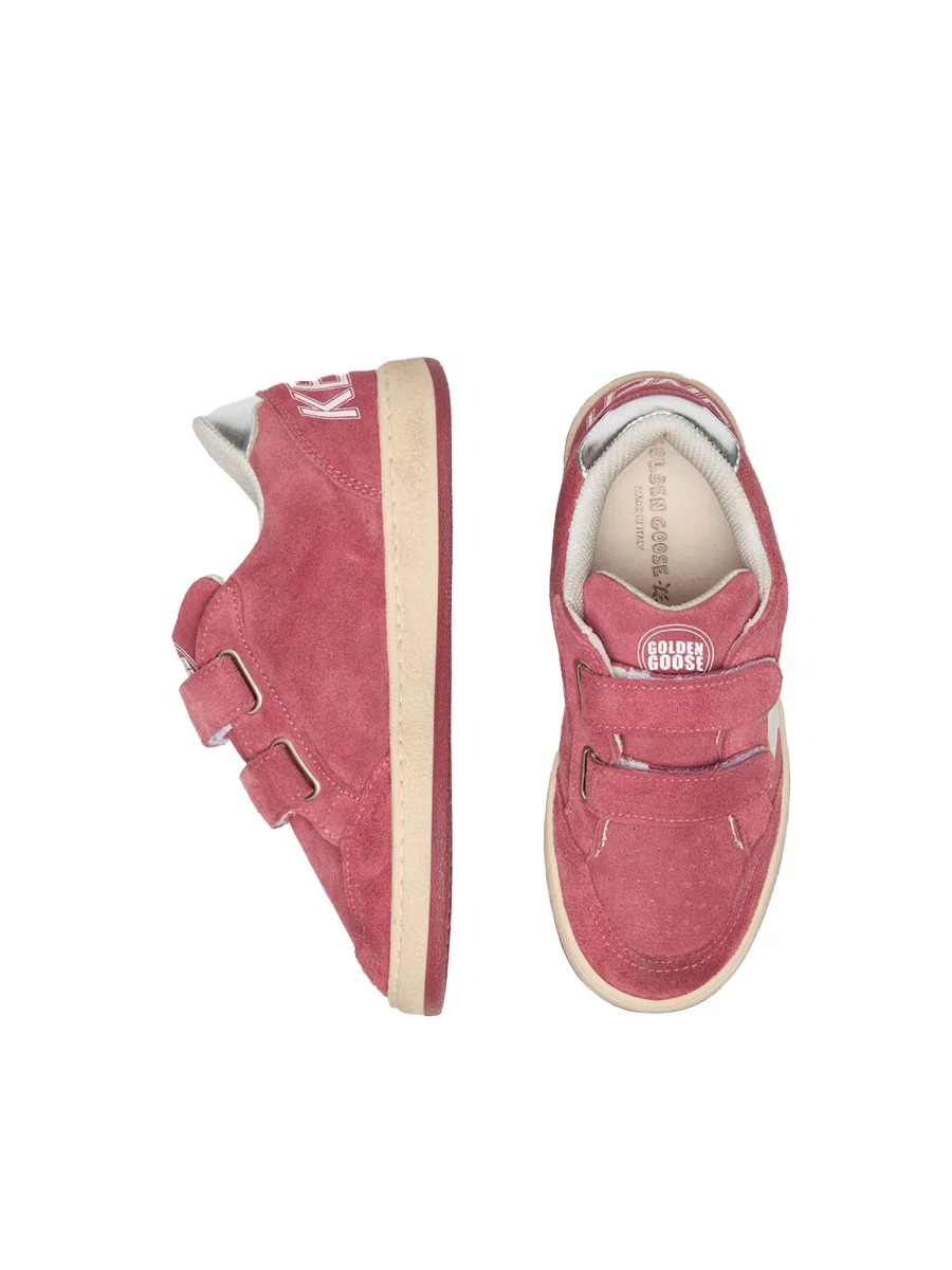 GOLDEN GOOSE Ball Star Nappa Leather and Suede Sneakers with Laminated Star and Heel Tab Shoes - Image 3