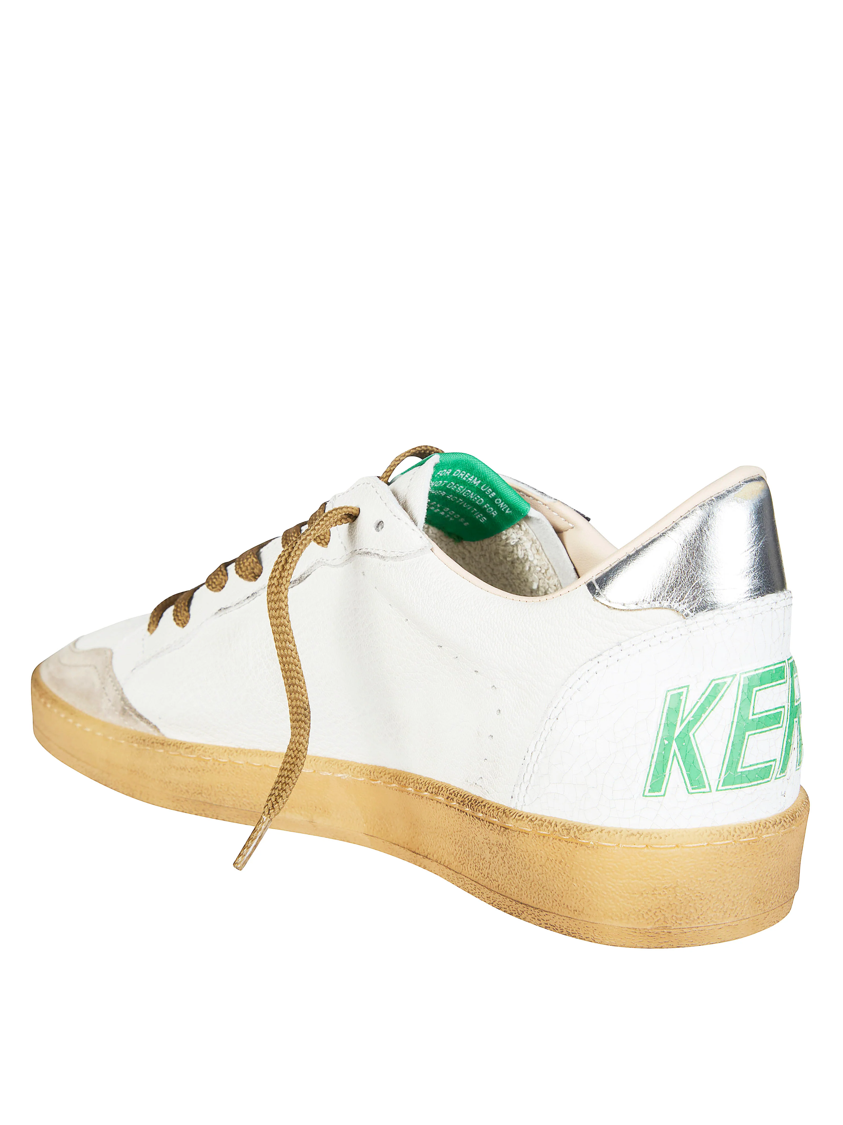 Golden Goose Ball Star Suede Glitter-Star Low-Top Sneakers - Image 3