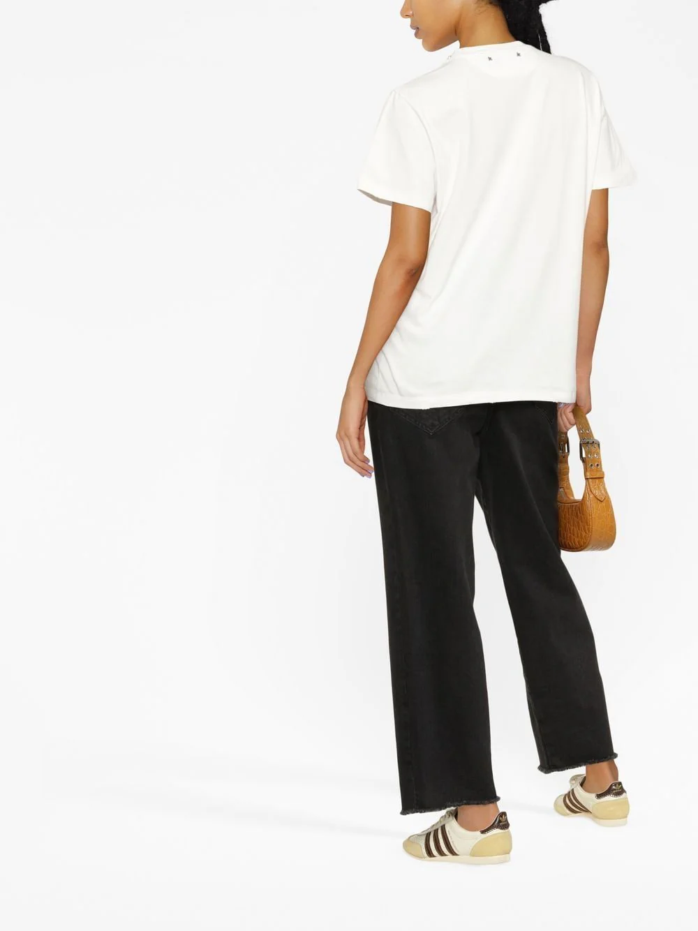 Golden Goose Cotton T-Shirt with Stone Embellishments - Image 5