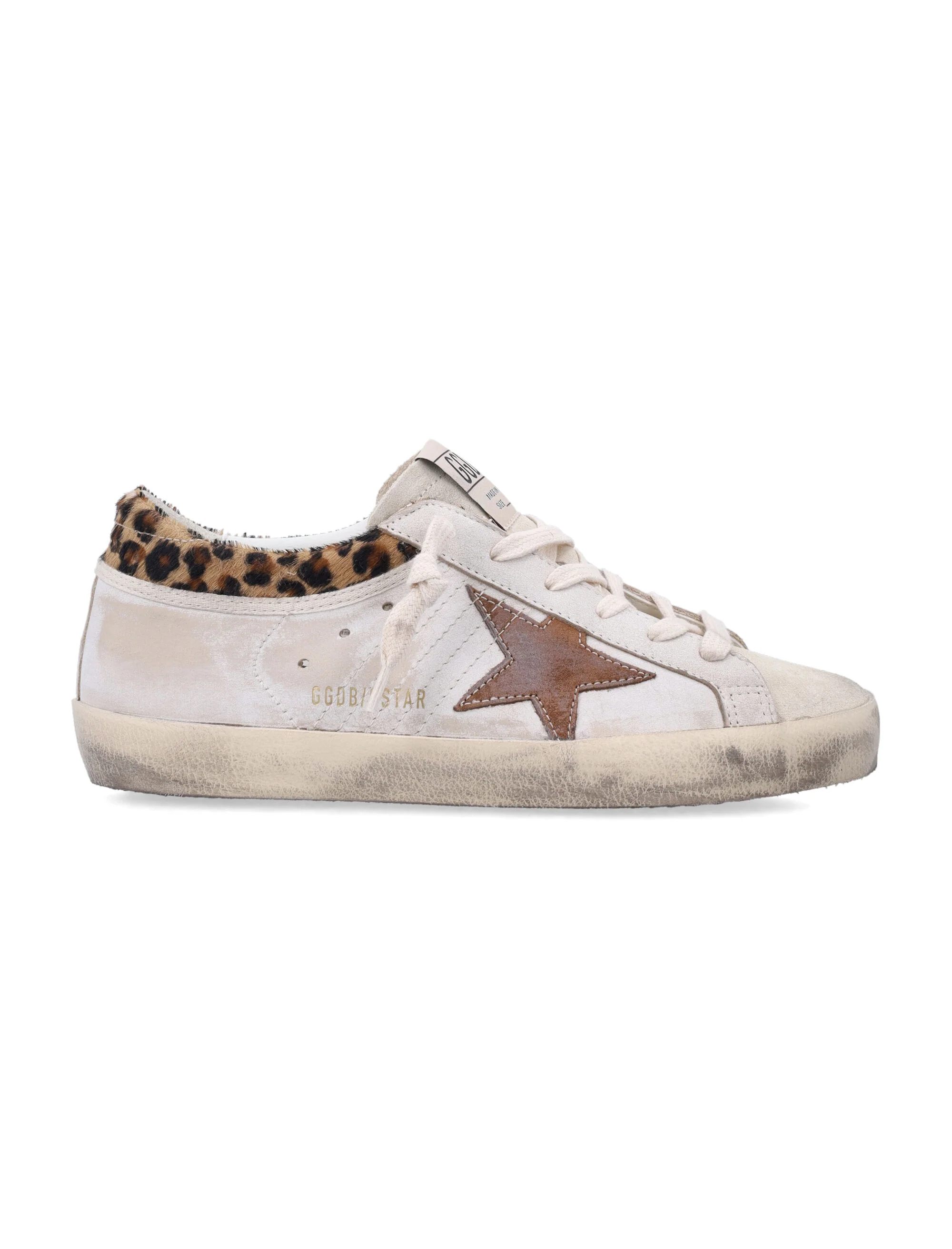 Golden Goose Distressed Superstar Sneakers with Bold Heel Tab