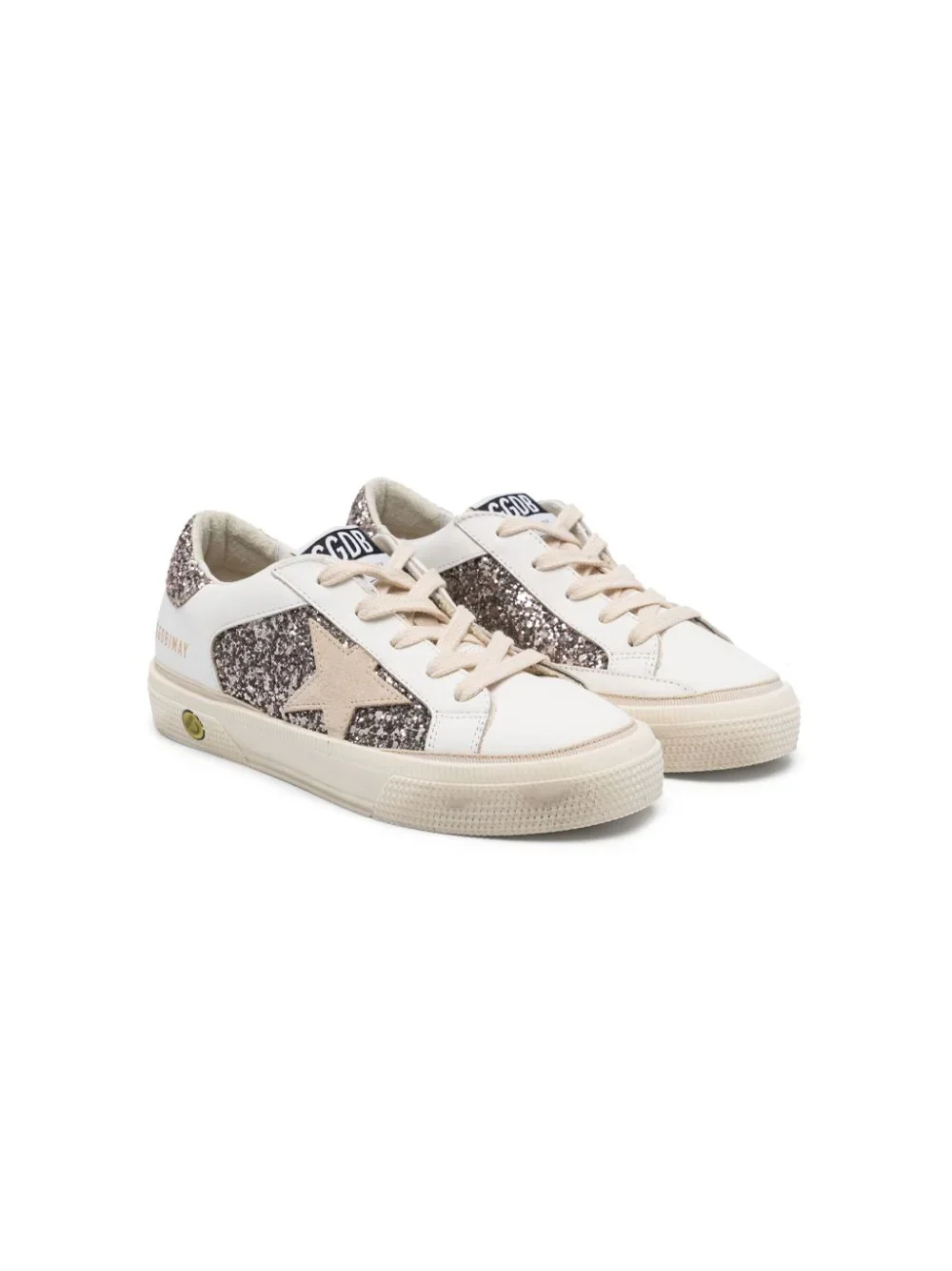 Golden Goose Kids Mini Glitter Star Sneakers for Girls