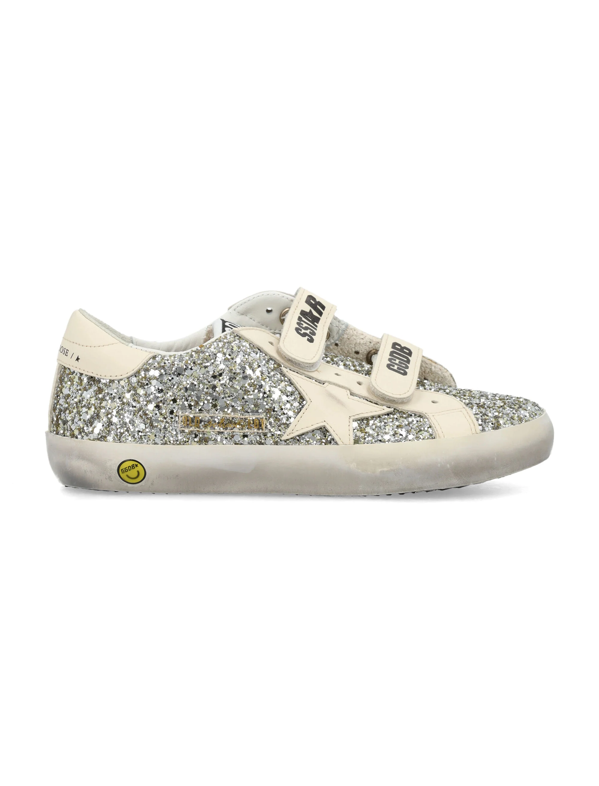 GOLDEN GOOSE KIDS Old School Young with Leather Star and Heel Tab