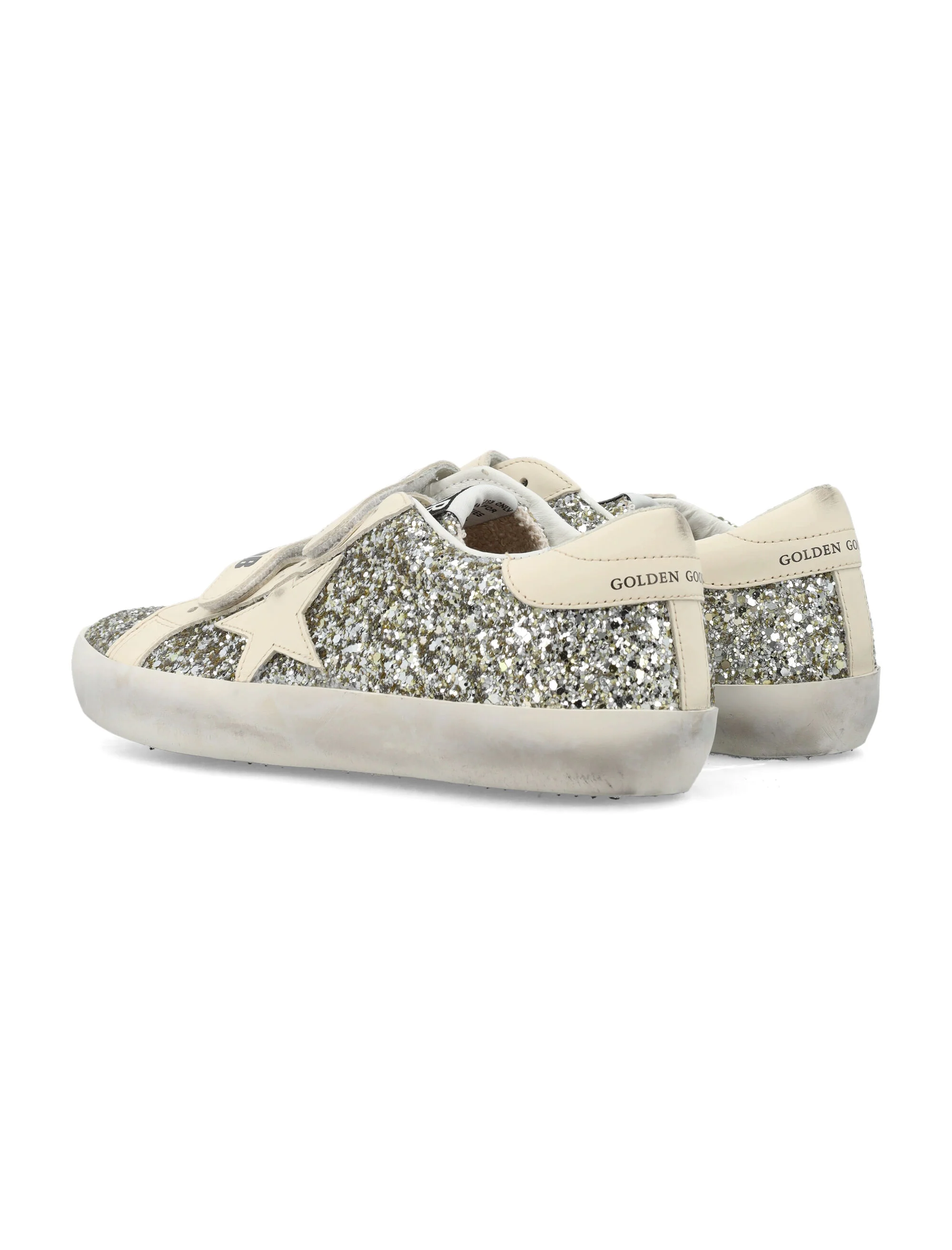 GOLDEN GOOSE KIDS Old School Young with Leather Star and Heel Tab - Image 4