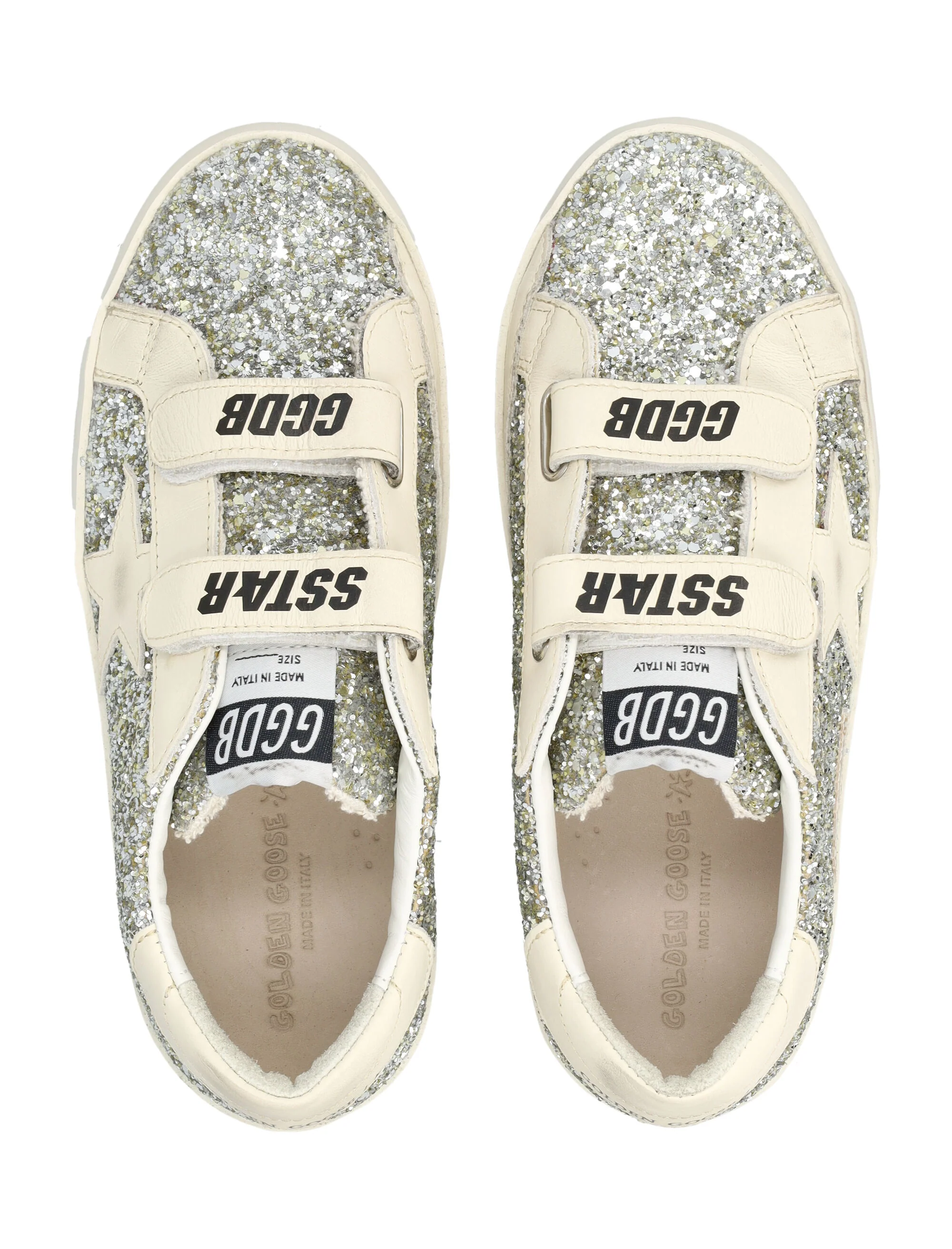 GOLDEN GOOSE KIDS Old School Young with Leather Star and Heel Tab - Image 6