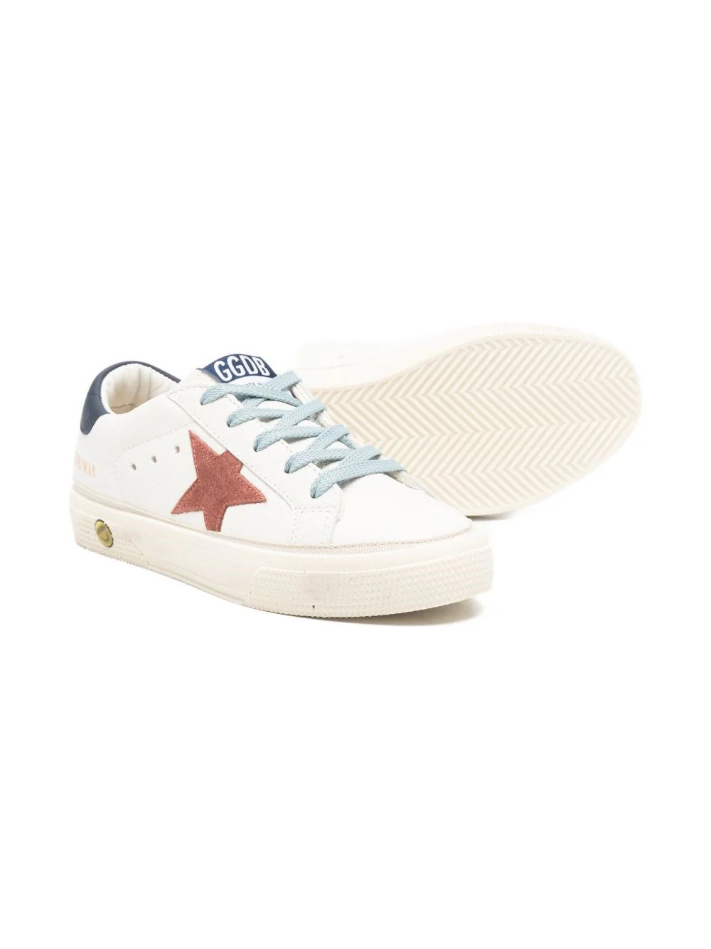 Golden Goose Kids Star-Embellished Leather Sneakers for Boys - Image 2