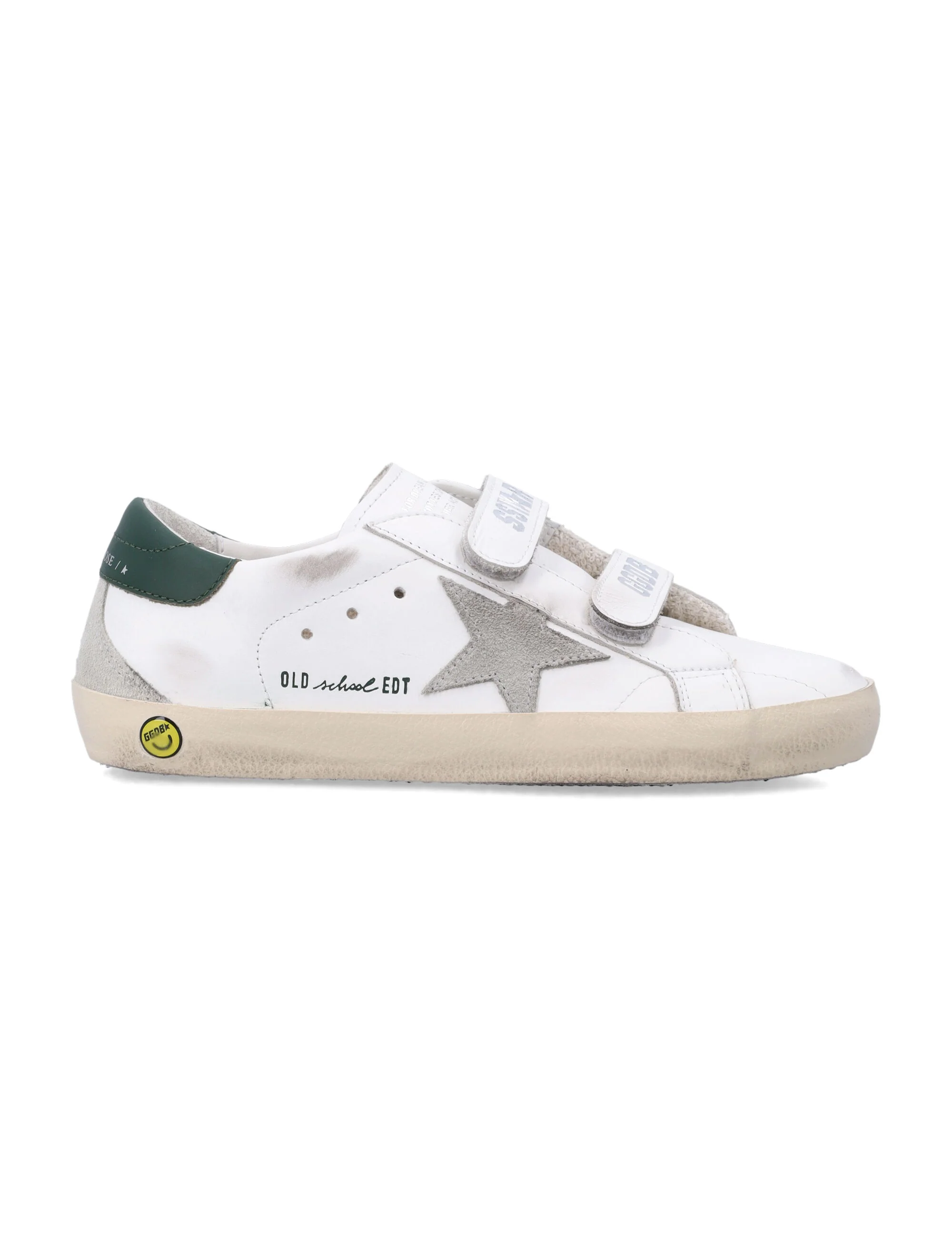 GOLDEN GOOSE KIDS Star Touch-strap Leather Sneakers