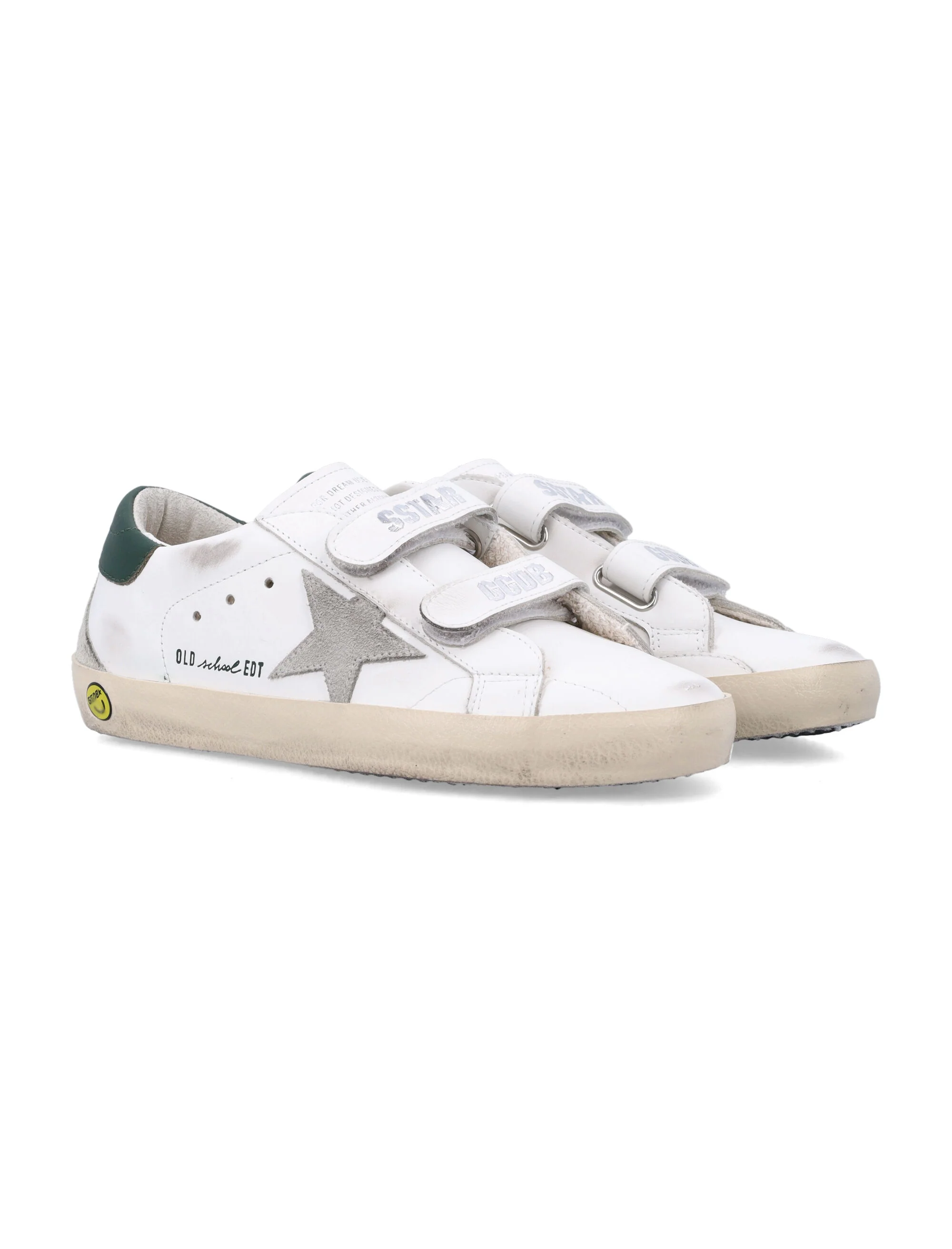 GOLDEN GOOSE KIDS Star Touch-strap Leather Sneakers - Image 3
