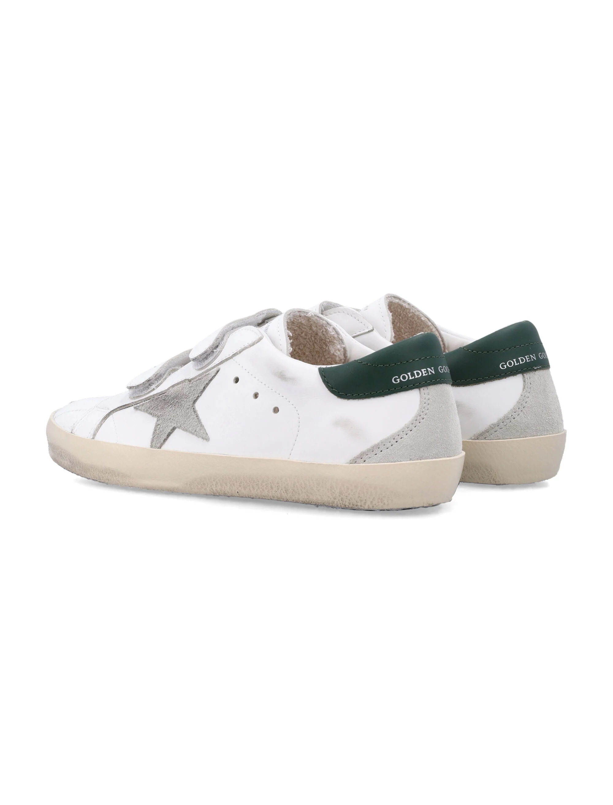 GOLDEN GOOSE KIDS Star Touch-strap Leather Sneakers - Image 4