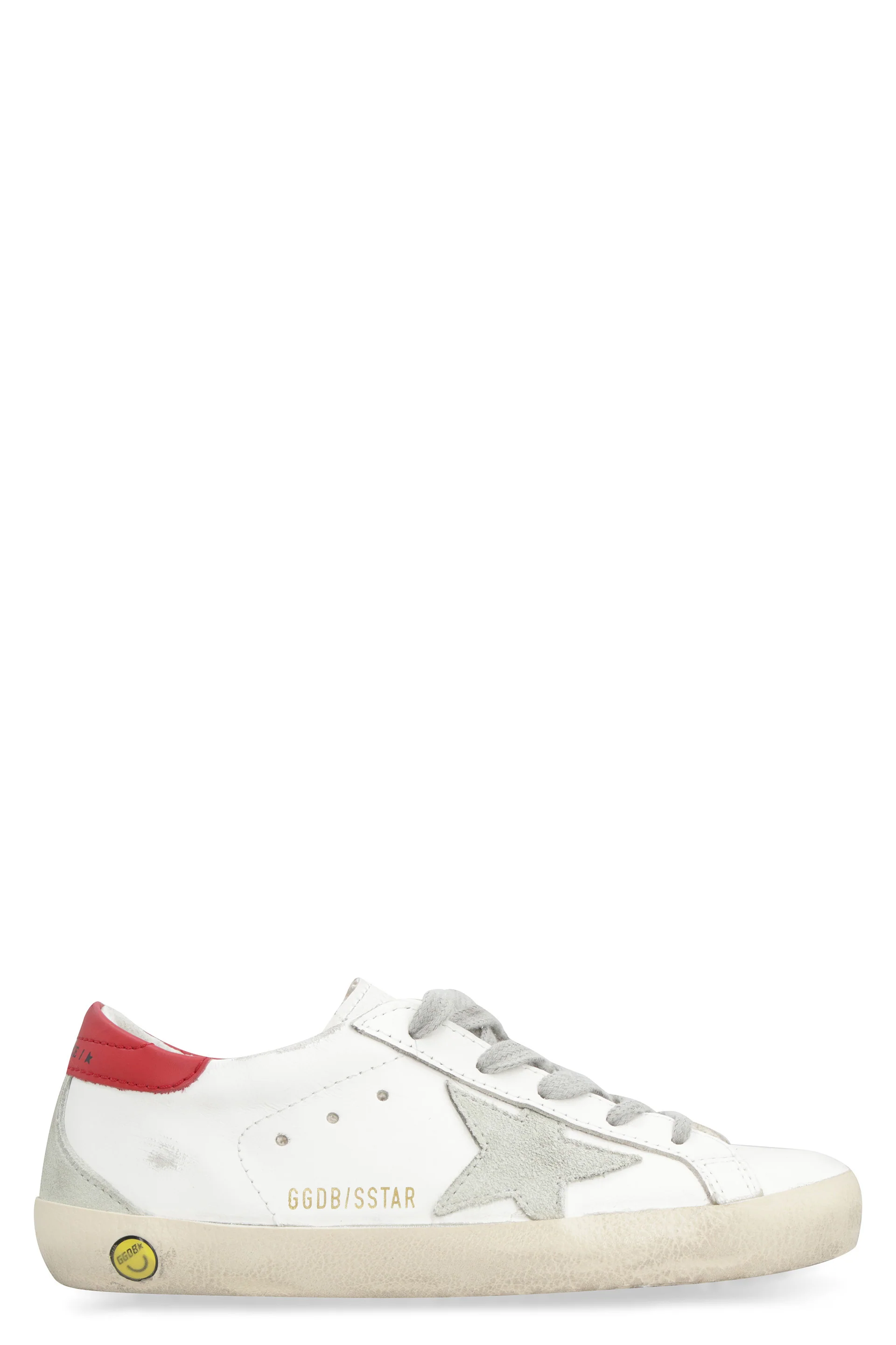 Golden Goose Kids Super-Star Junior with Suede Star and Leather Heel Tab