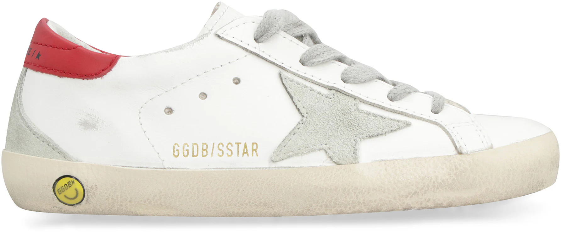 Golden Goose Kids Super-Star Junior with Suede Star and Leather Heel Tab - Image 2