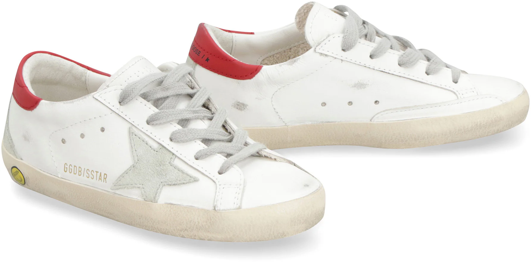 Golden Goose Kids Super-Star Junior with Suede Star and Leather Heel Tab - Image 3