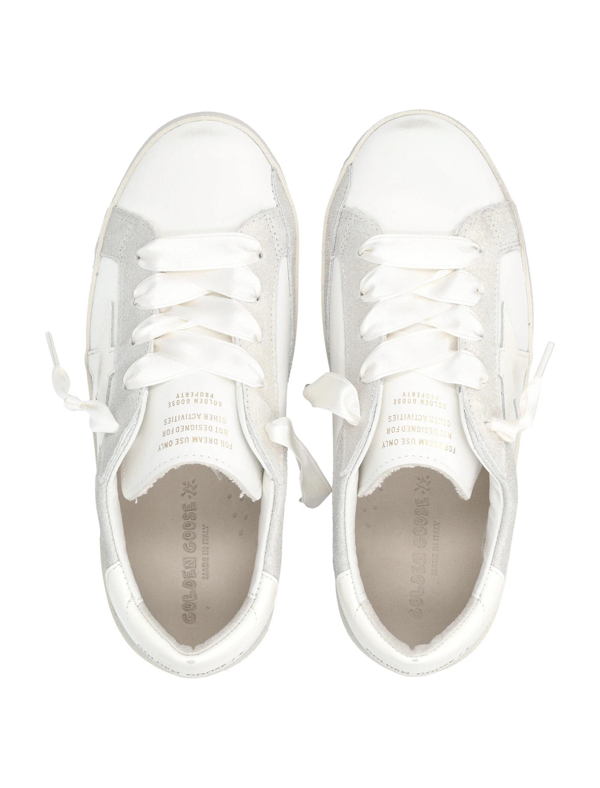GOLDEN GOOSE KIDS 'superstar' Low-Top Sneakers with Side Star in Leather Girl - Image 2