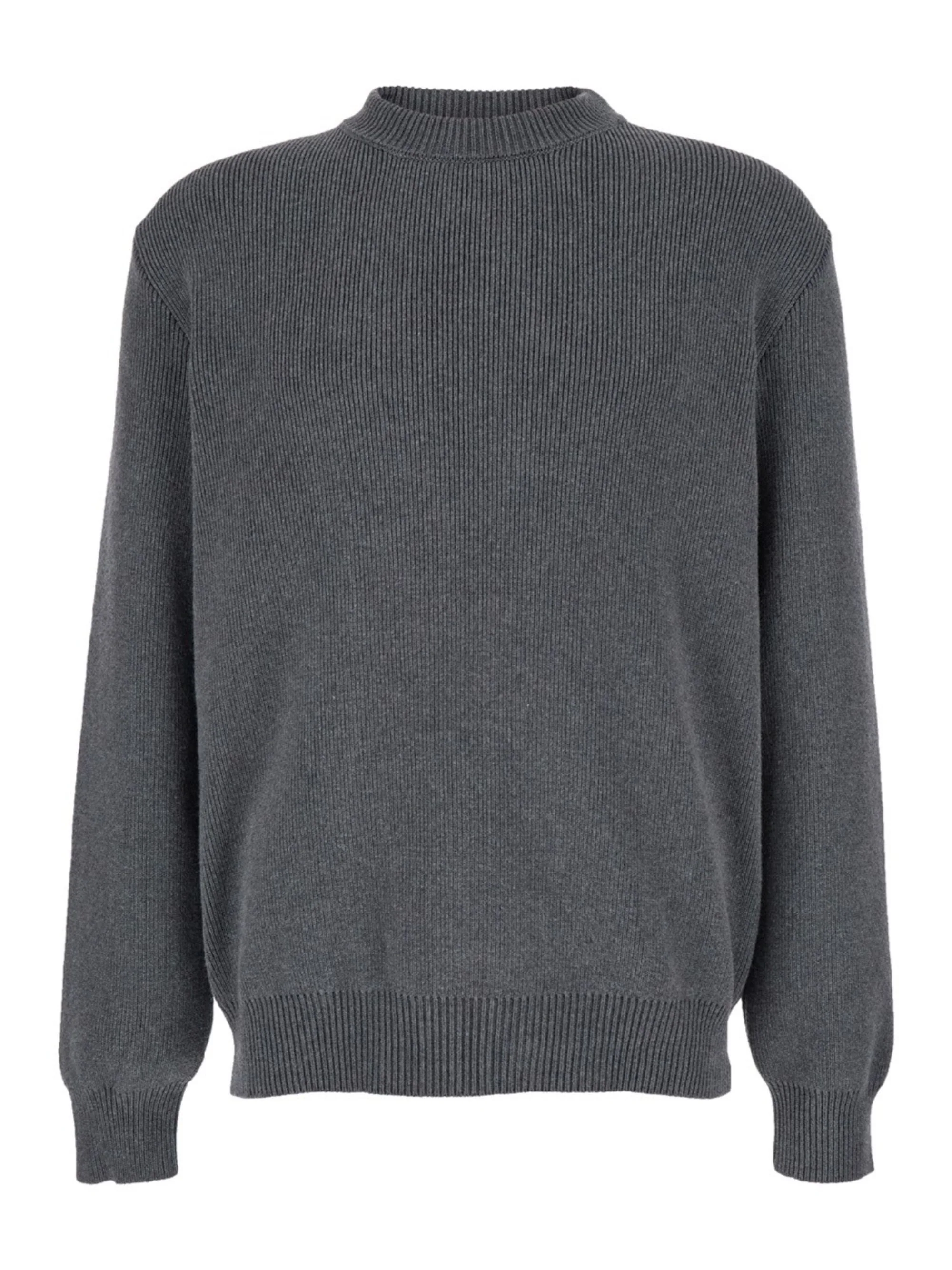 GOLDEN GOOSE Men's Round-neck Sweater in Cotton with Logo on the Back - Image 6