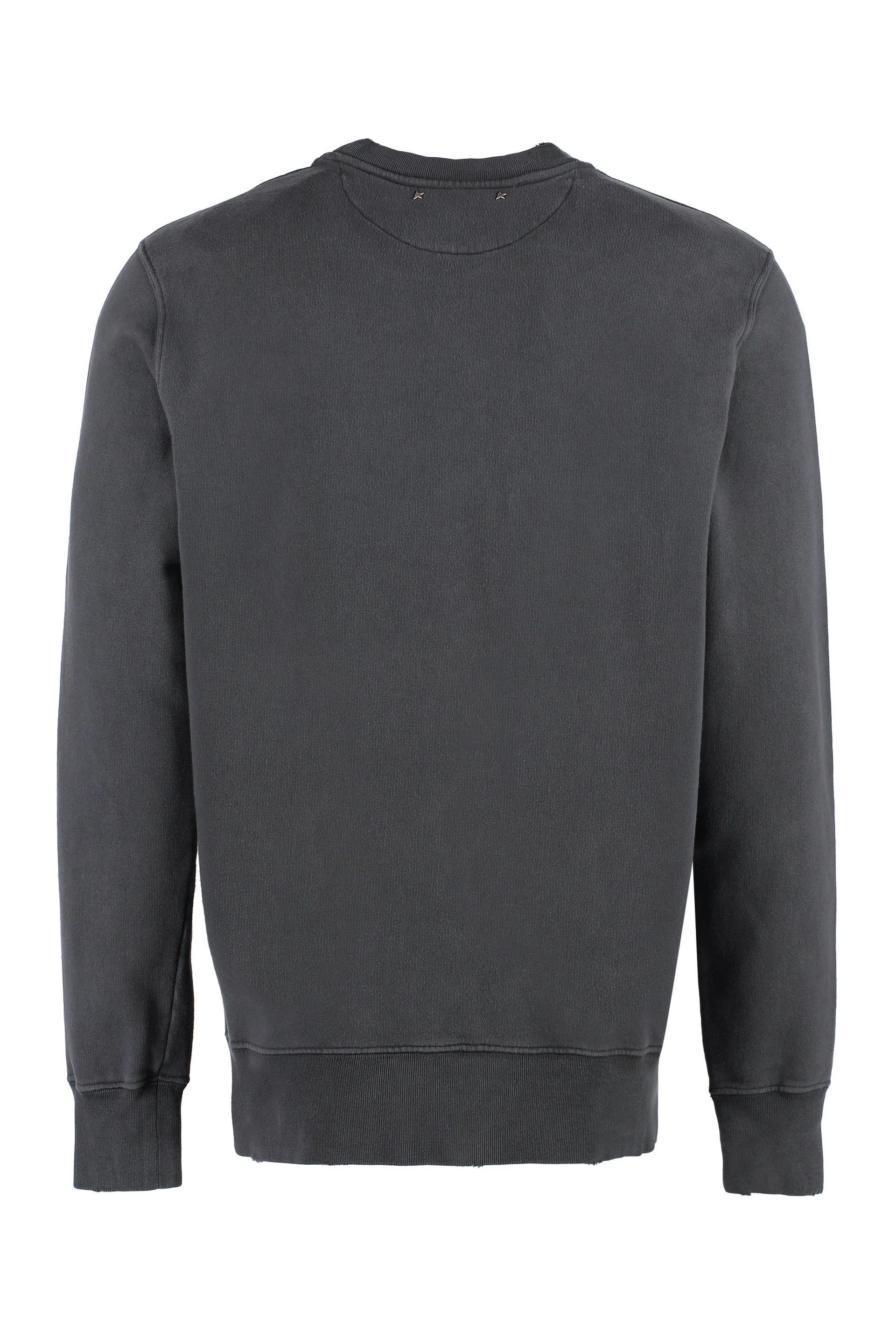 GOLDEN GOOSE Regular Distressed Cotton Sweatshirt - Image 7