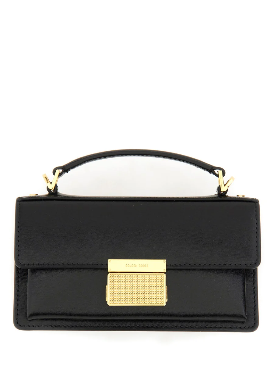 GOLDEN GOOSE Small Venezia Bag in Boarded Leather with Gold Details - Image 2