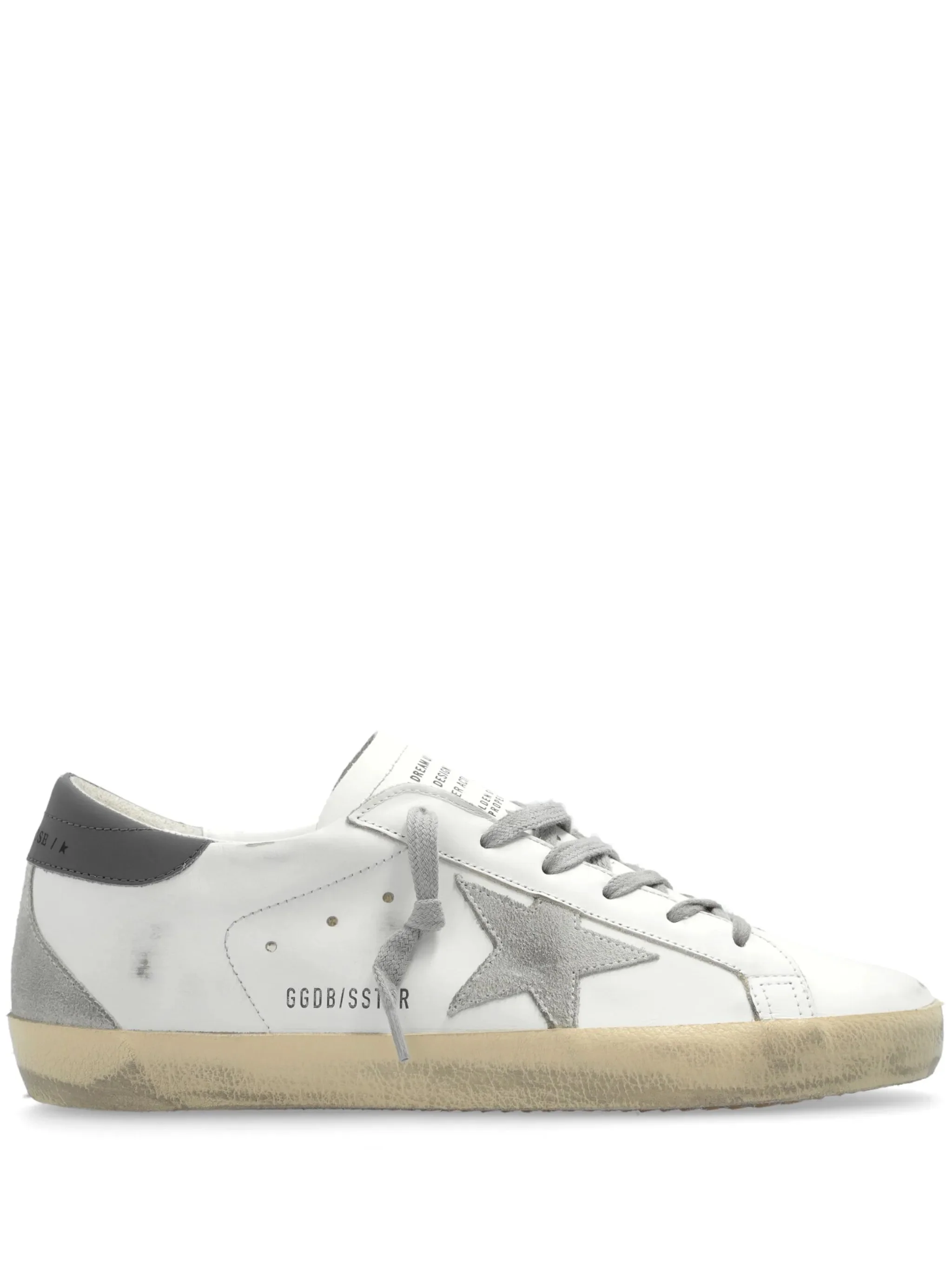 GOLDEN GOOSE Super-star Distressed Leather Sneakers