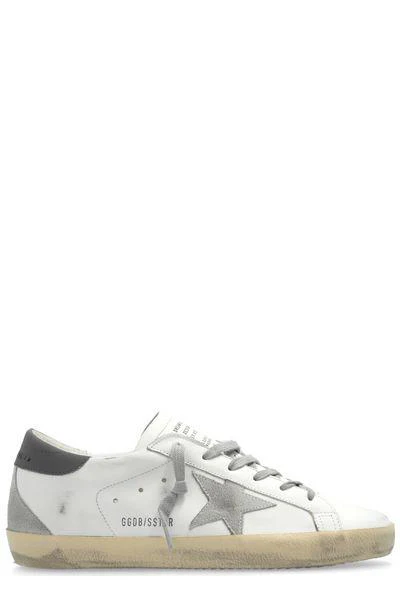 GOLDEN GOOSE Super-star Distressed Leather Sneakers - Image 2