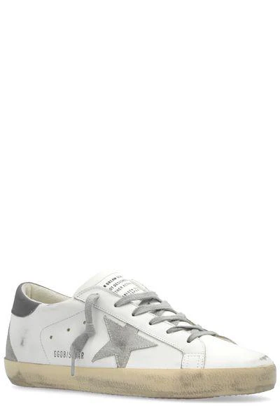GOLDEN GOOSE Super-star Distressed Leather Sneakers - Image 4