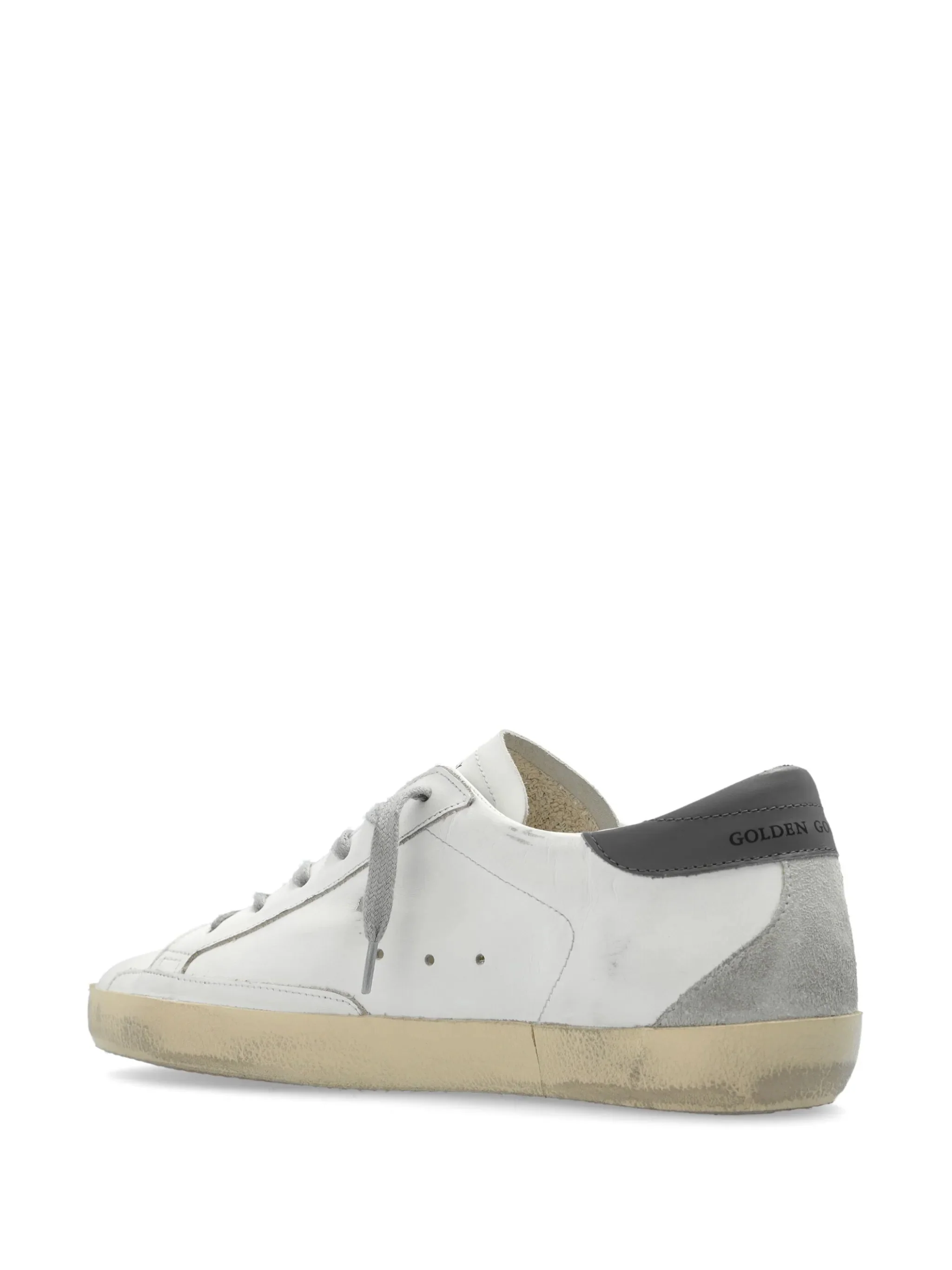 GOLDEN GOOSE Super-star Distressed Leather Sneakers - Image 6