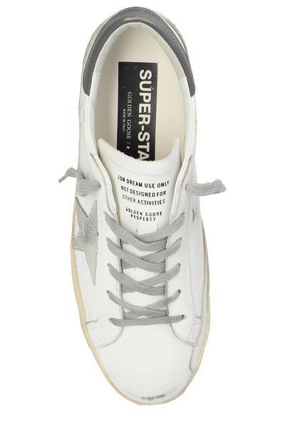 GOLDEN GOOSE Super-star Distressed Leather Sneakers - Image 7